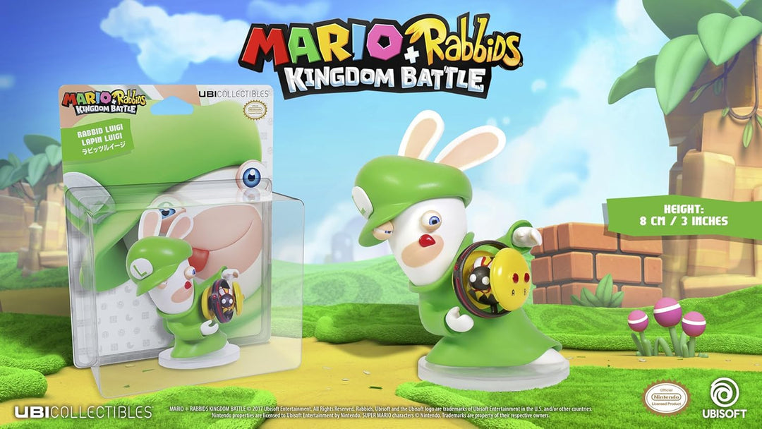 Ubicollectibles Mario + Rabbids Kingdom Battle - Rabbid Luigi 3" Figurine (300093024)