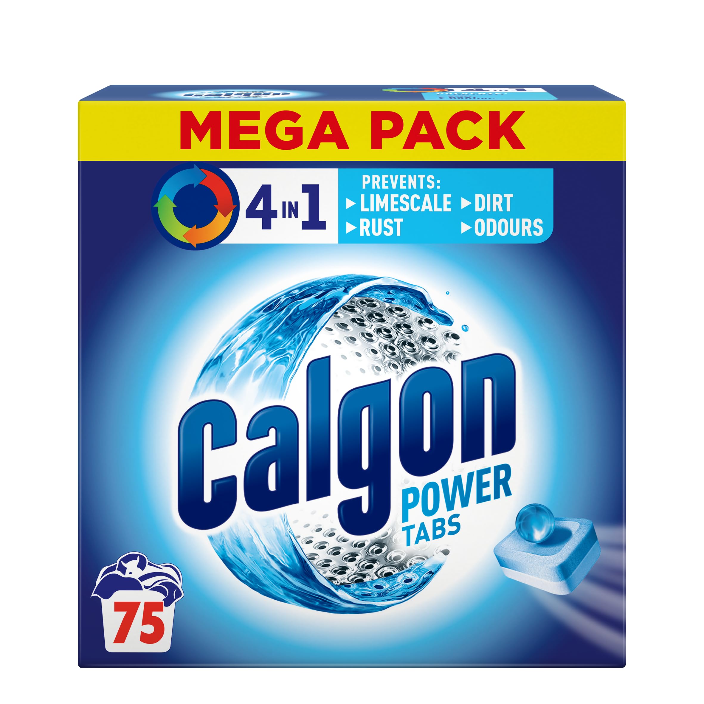 Calgon 4-in-1 Washing Machine Water Softener Tablets - 75 Tablets 7