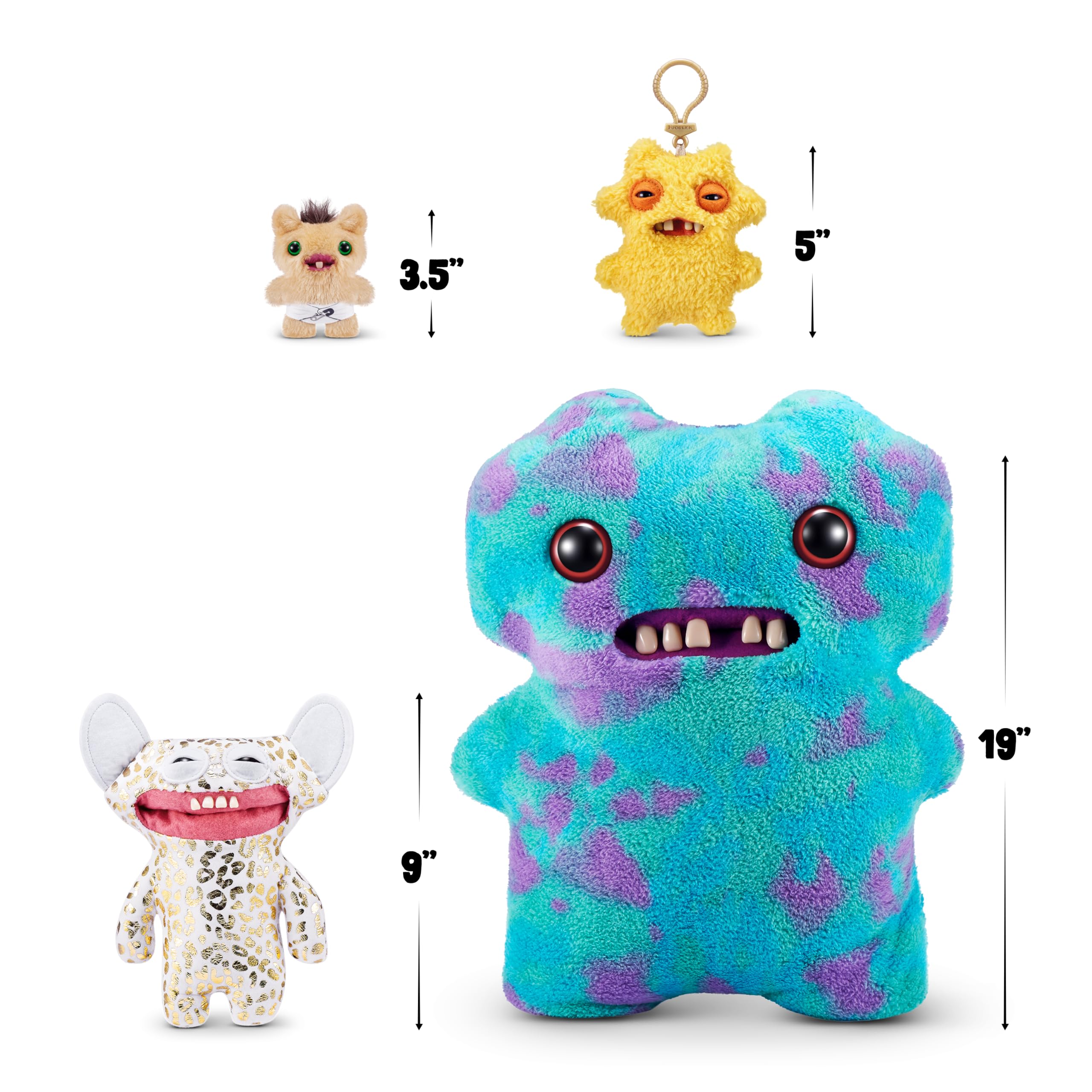 Fuggler Gold Fuggs by ZURU - Funny Ugly Monster Plush Collectible Toy 7