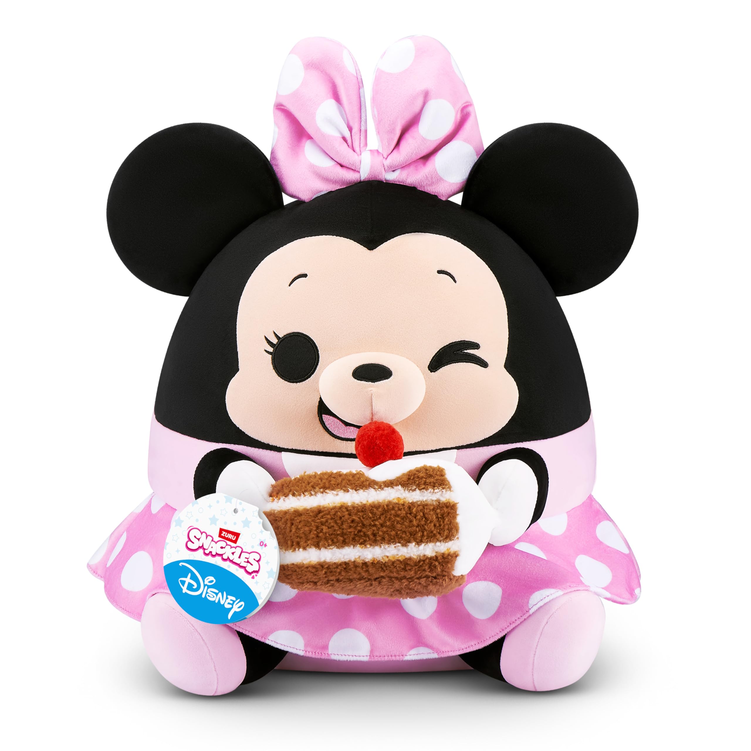 Snackles Disney Minnie 14-inch Plush with Snack Accessory - Super-Soft Huggable Stuffed Toy 7
