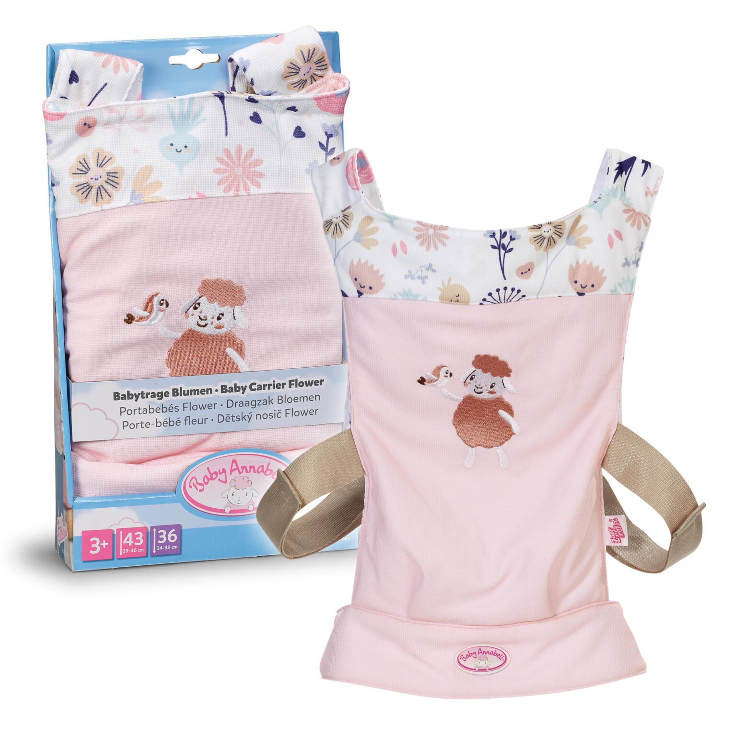 Baby Annabell Baby Doll Carrier - Adjustable Front & Back Doll Accessory for 36-43cm Dolls 8