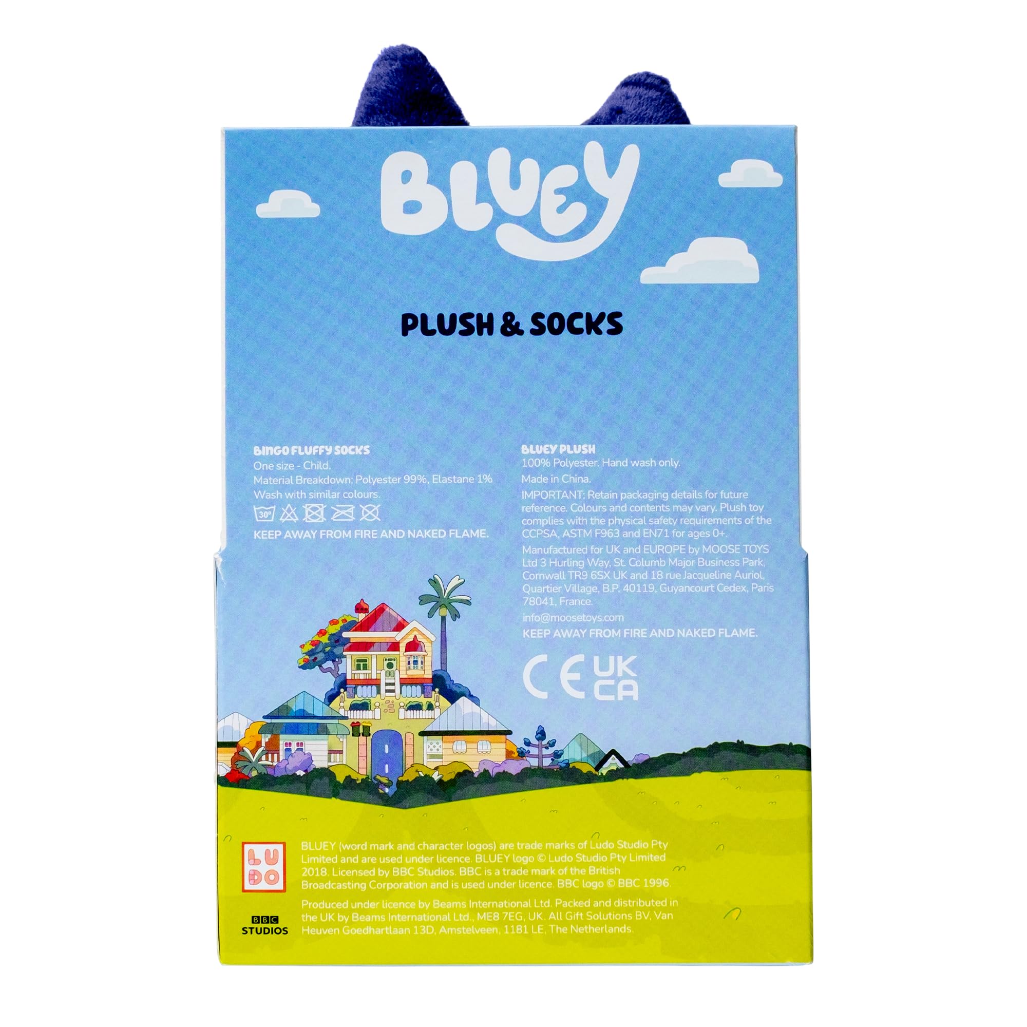 Bluey Plush Gift Set - Official Plush & Bingo Socks for Kids 9