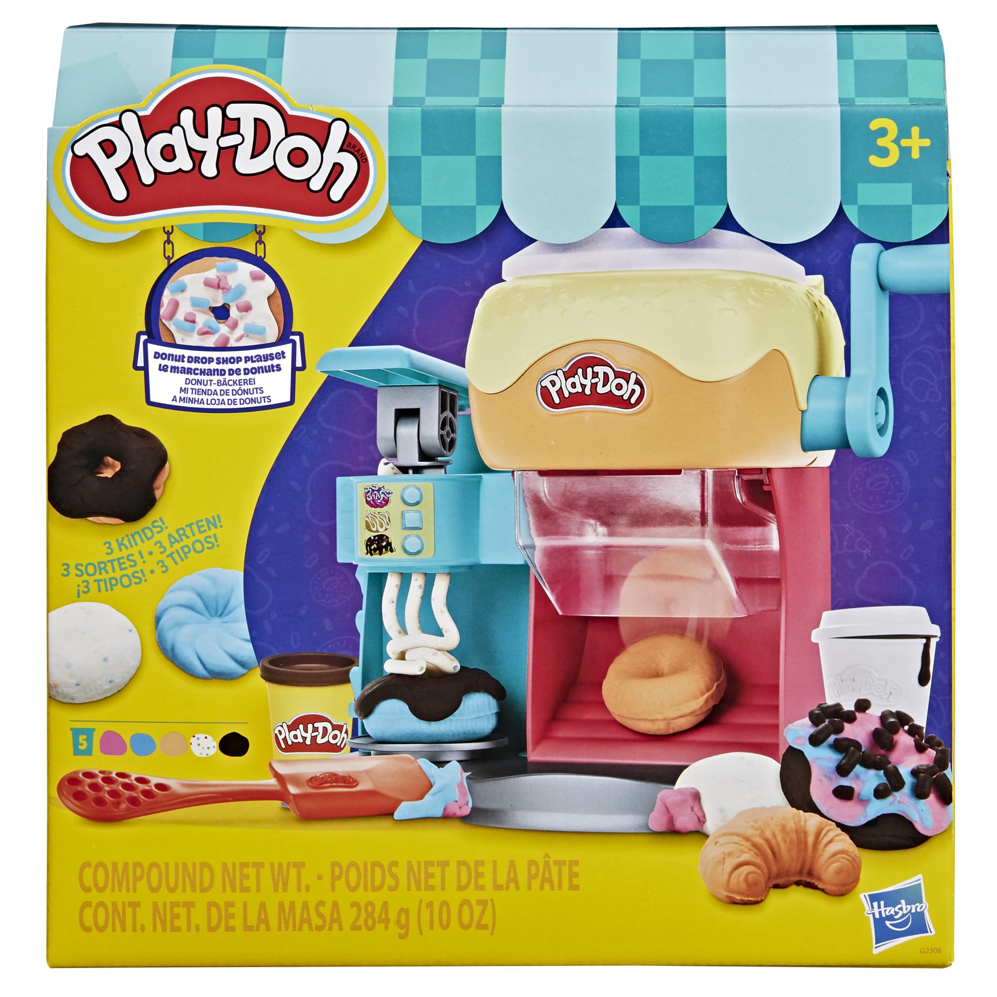 Play-Doh Donut Drop Shop Playset | Kids Arts & Crafts Dough Toy | Ages 3+ 2