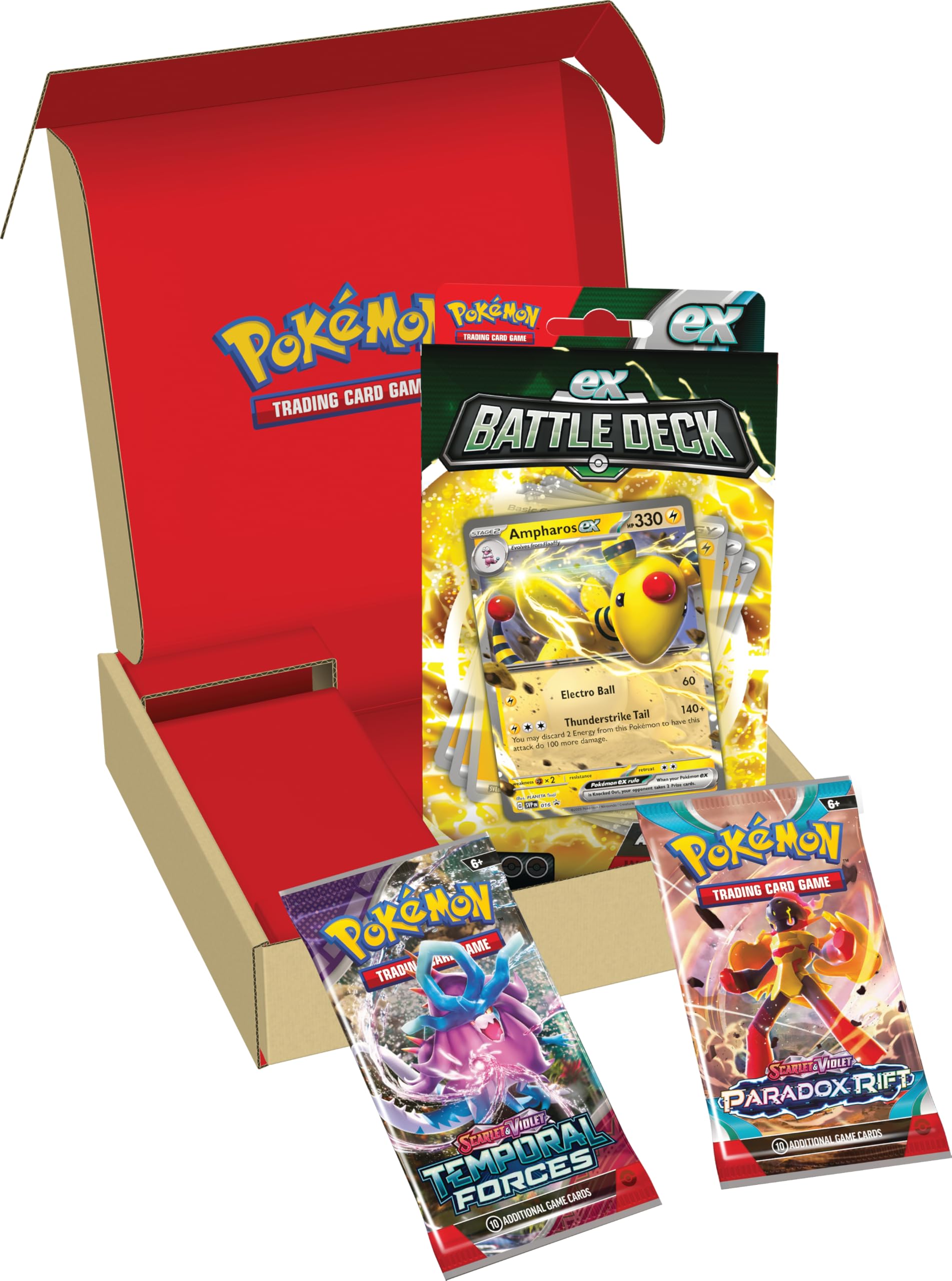 Pokémon TCG: Ampharos ex Battle Deck & 2 Booster Packs 5