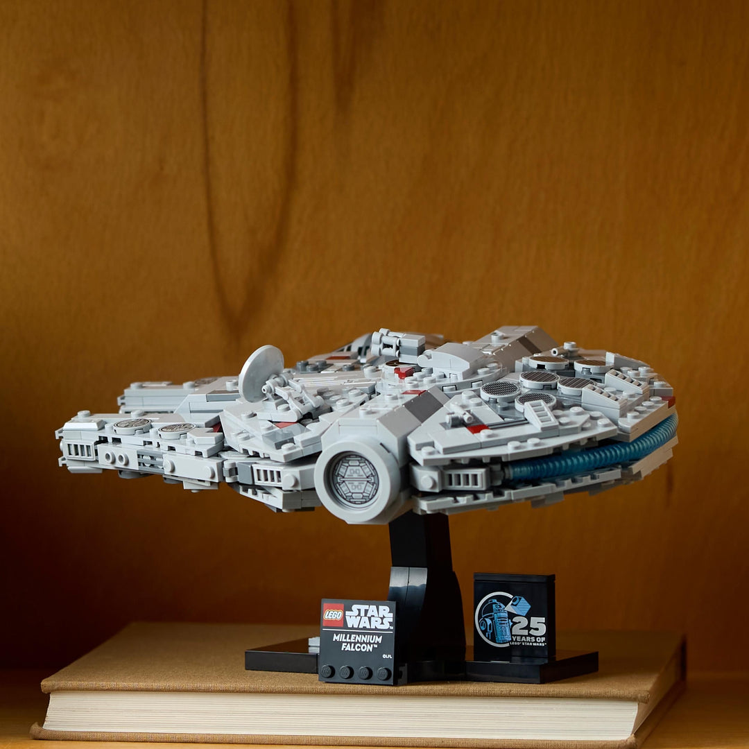 LEGO 75375 Millennium Falcon Model Building Set - Collectible Star Wars Vehicle for Adults