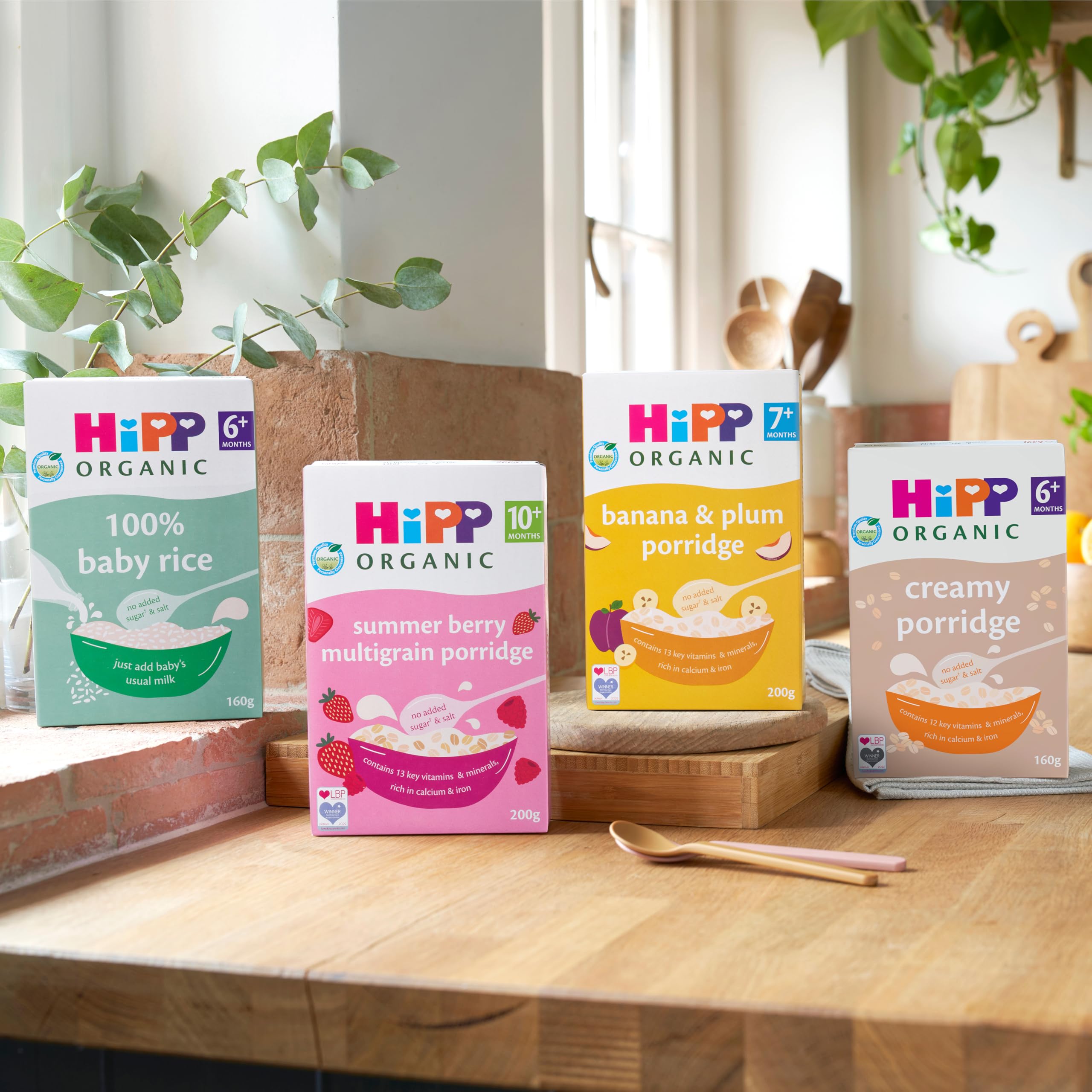 HiPP Organic 100% Baby Rice Flakes - Gluten Free | Suitable from 4 Months | 160g Pack of 4 5