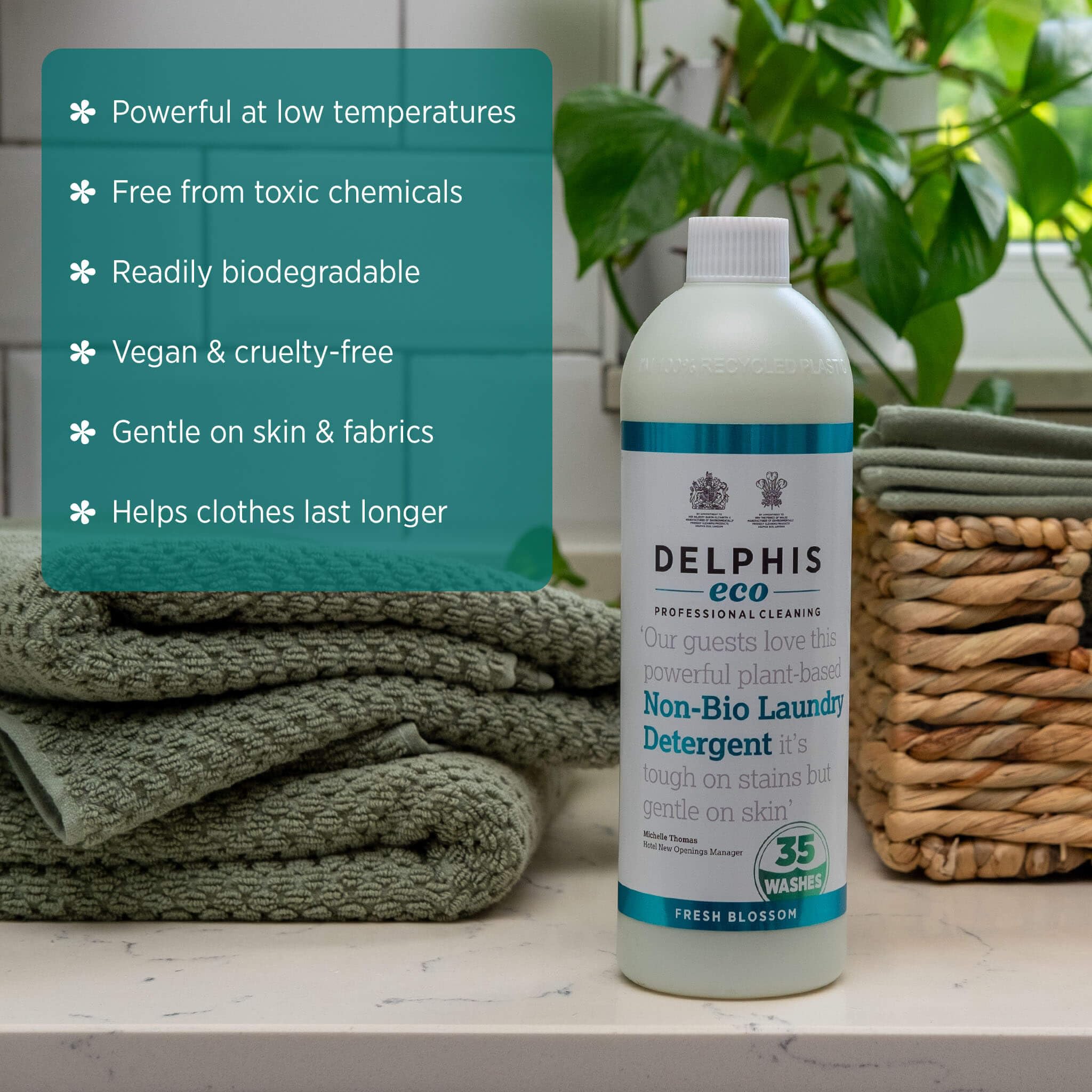 Delphis Eco - Laundry Detergent Non Bio (700ml) - Fresh Blossom Scent 2