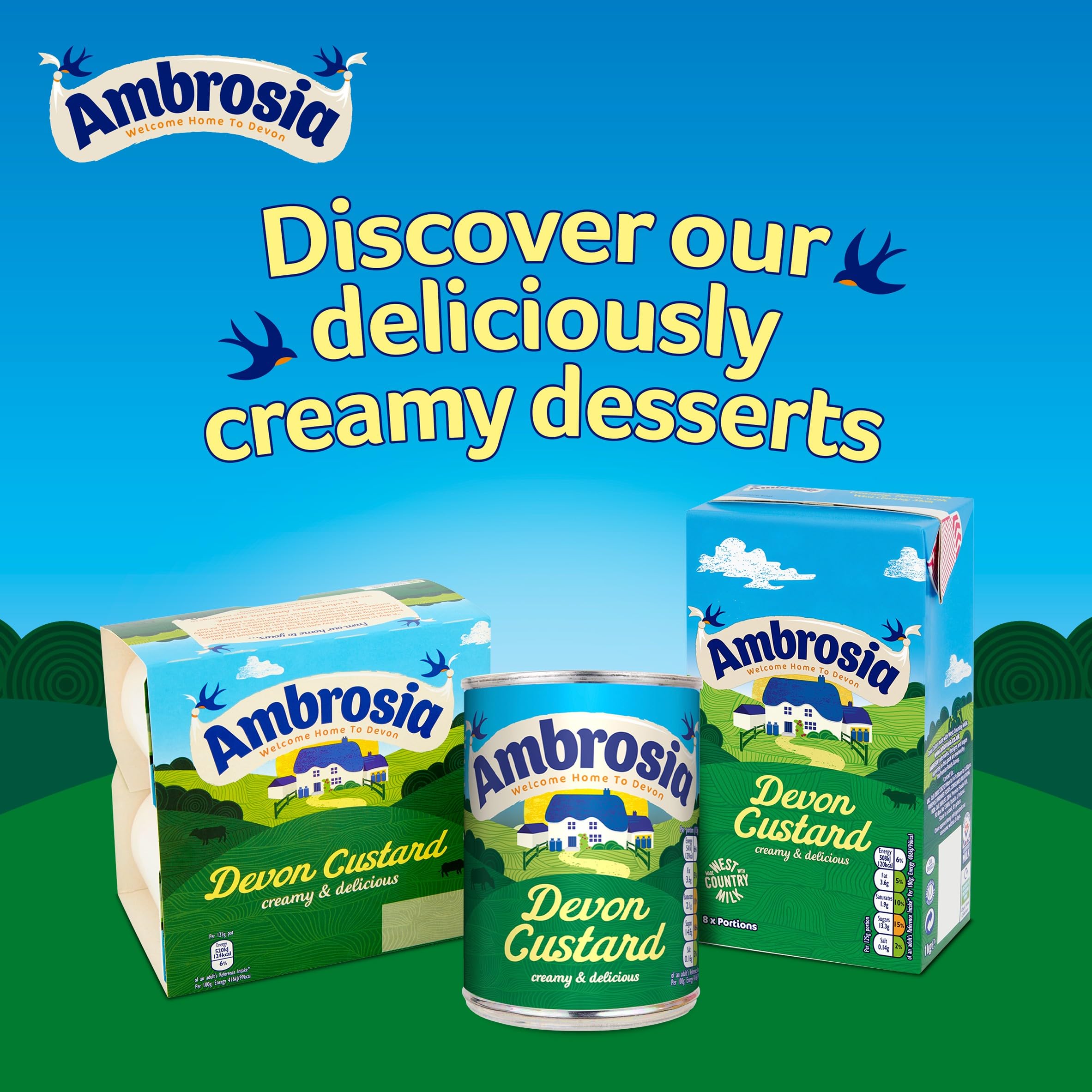 Ambrosia - Devon Custard Traditional 1 kg (Pack of 1) 4