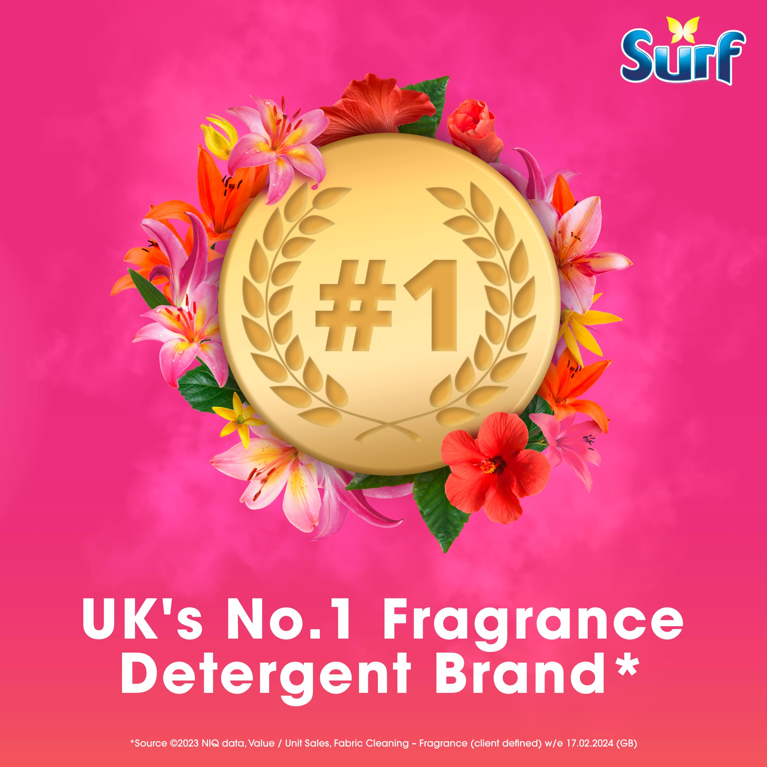 Surf Tropical Lily Laundry Washing Liquid Detergent (648 ml) 3