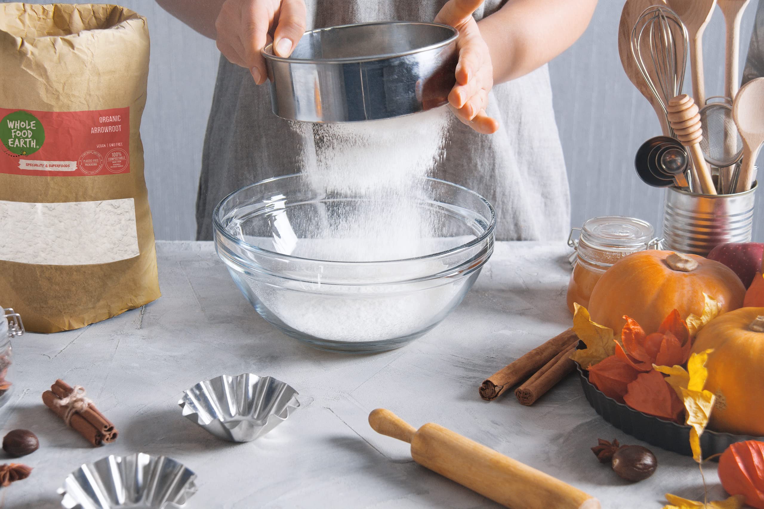 Wholefood Earth Organic Arrowroot Starch 500g - Vegan, GMO-Free, Certified Organic 4