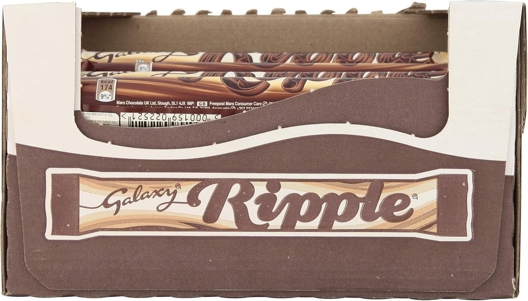 Galaxy - Ripple Milk Chocolate Bars (30g, Pack of 36)