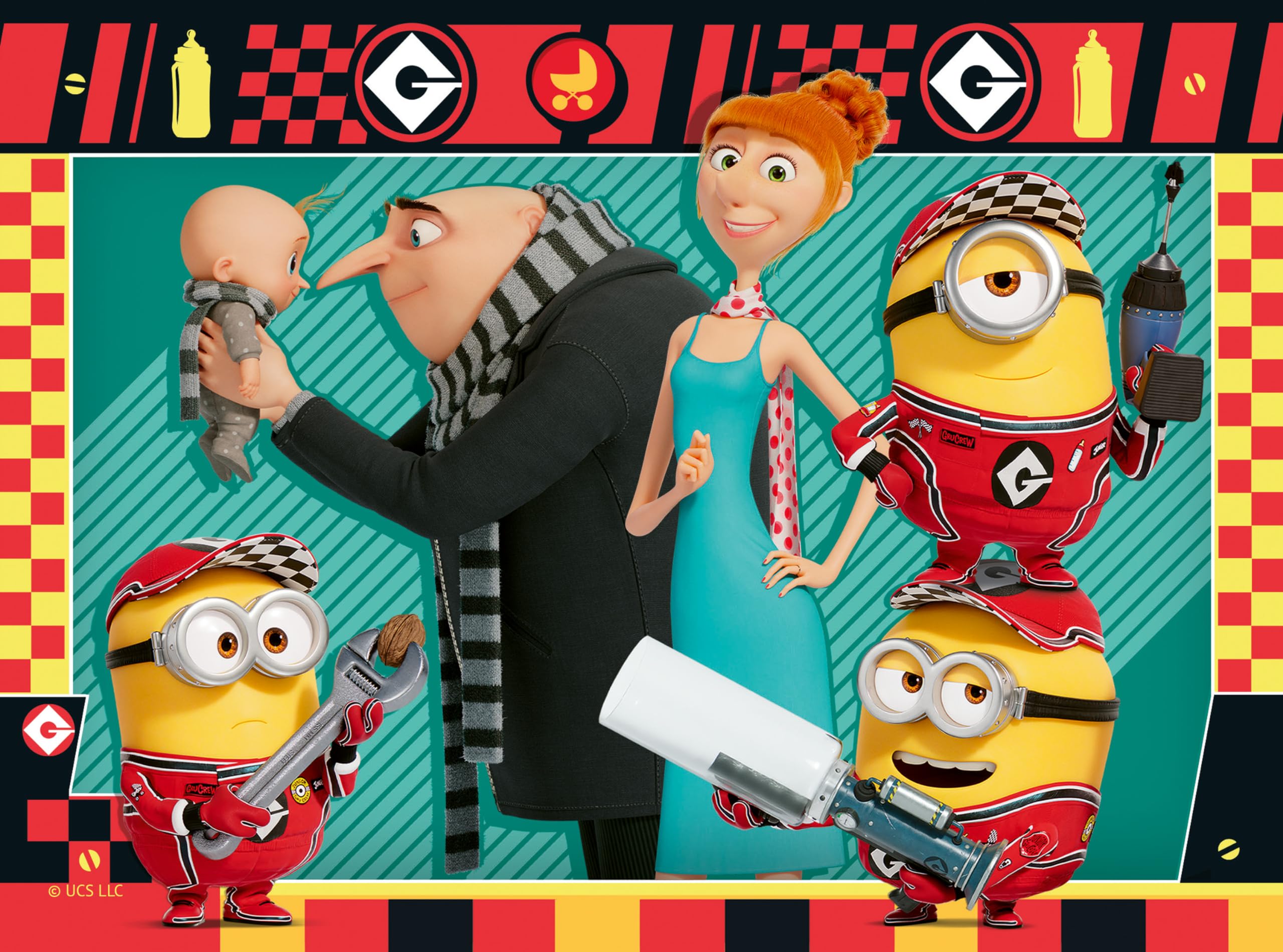 Ravensburger Minions Despicable Me 4 Jigsaw Puzzles 4-in-1 Set for Kids Age 3+ | 19x14cm 5