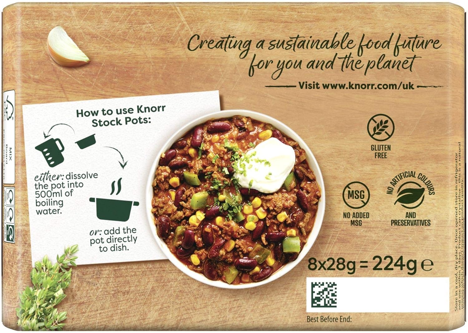 Knorr Rich Beef Gluten-Free Stock Pots - 8 x 28g 3