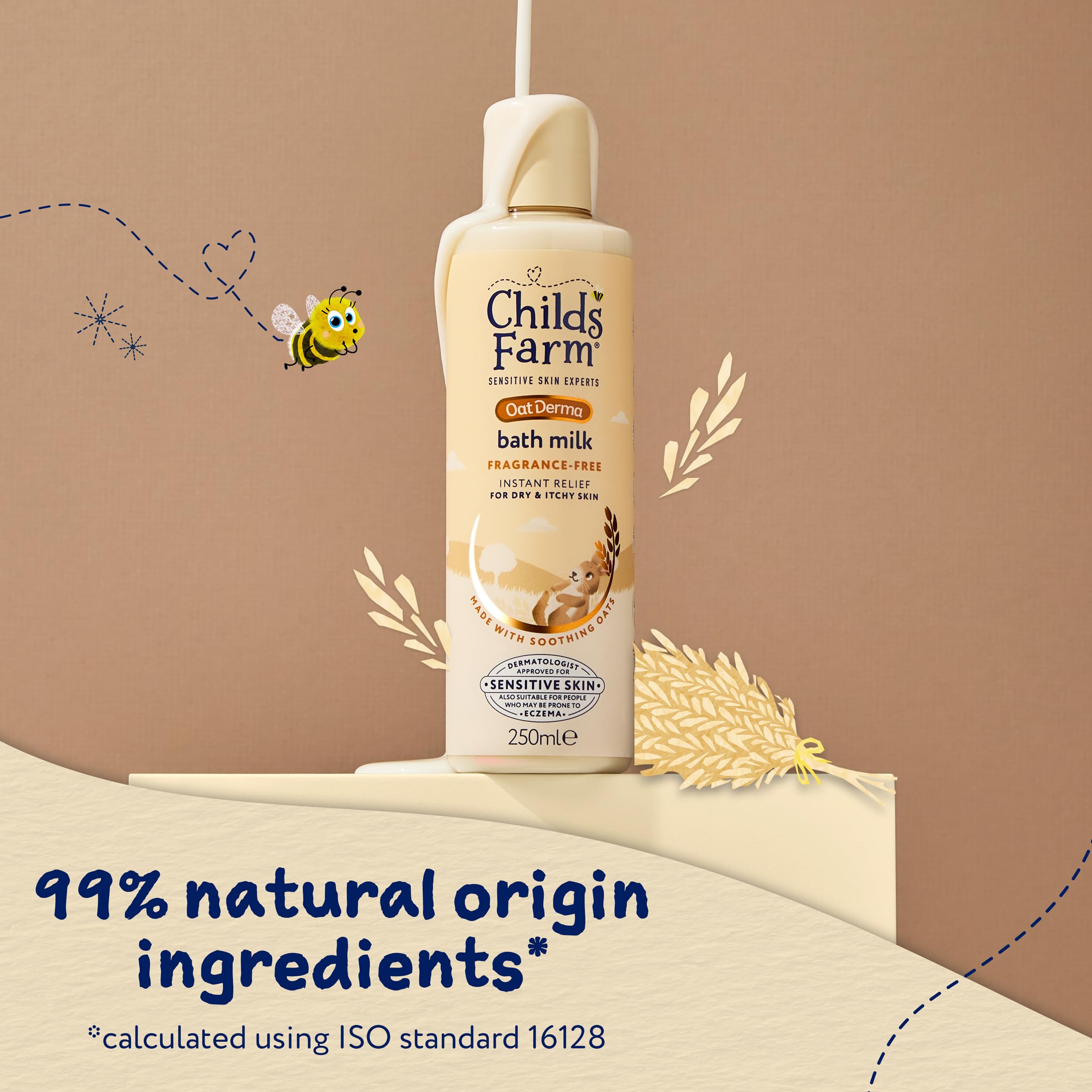 Childs Farm OatDerma Bath Milk - Fragrance-Free, Soothing Hydration for Sensitive Skin | 250 ml 4