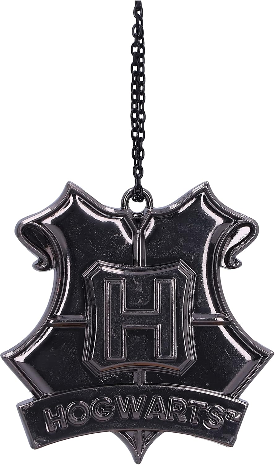 Nemesis Now Harry Potter Hogwarts Crest (Silver) Hanging Ornament 6cm, Resin, Of