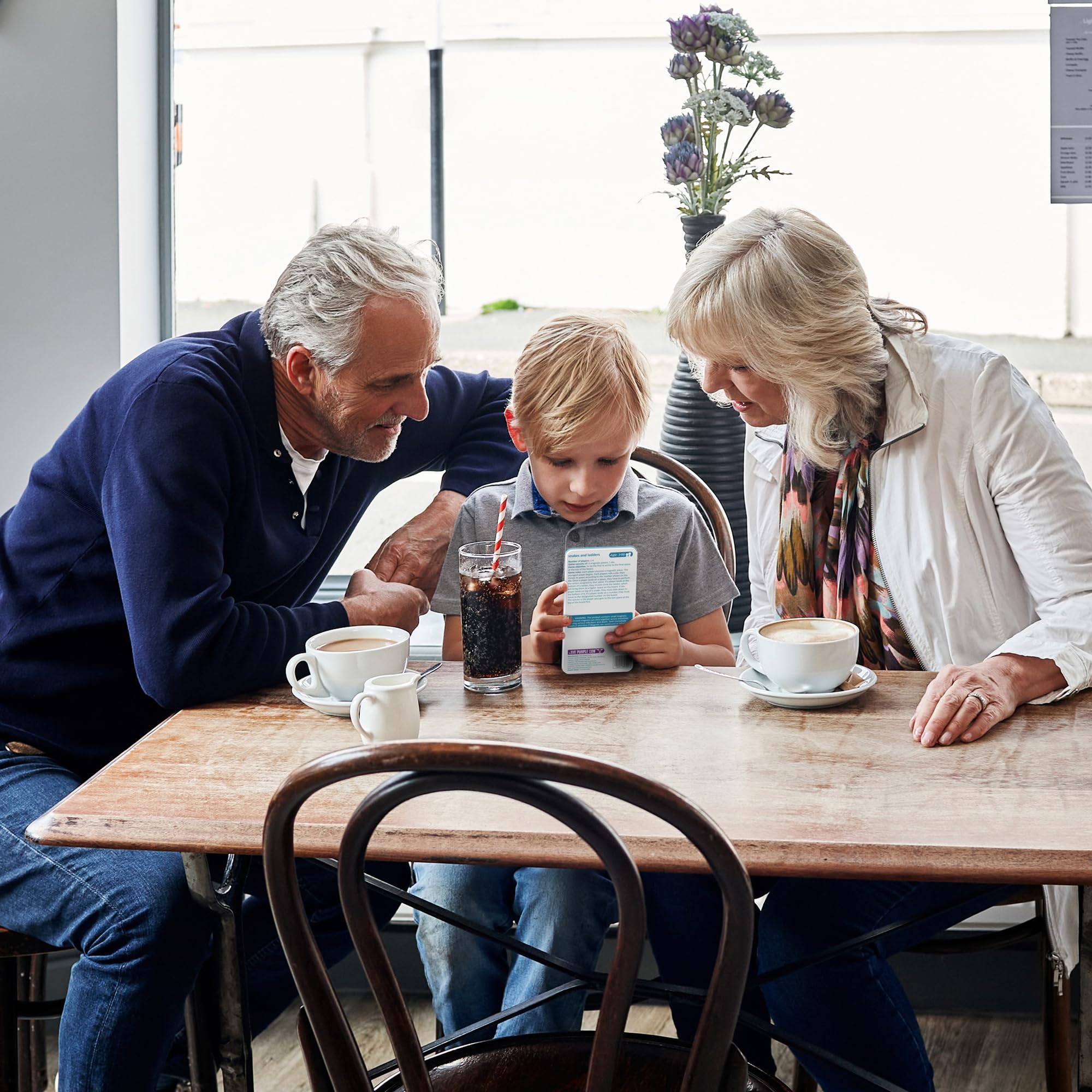 The Purple Cow Snakes and Ladders Magnetic Travel Game in Purple Tin 4