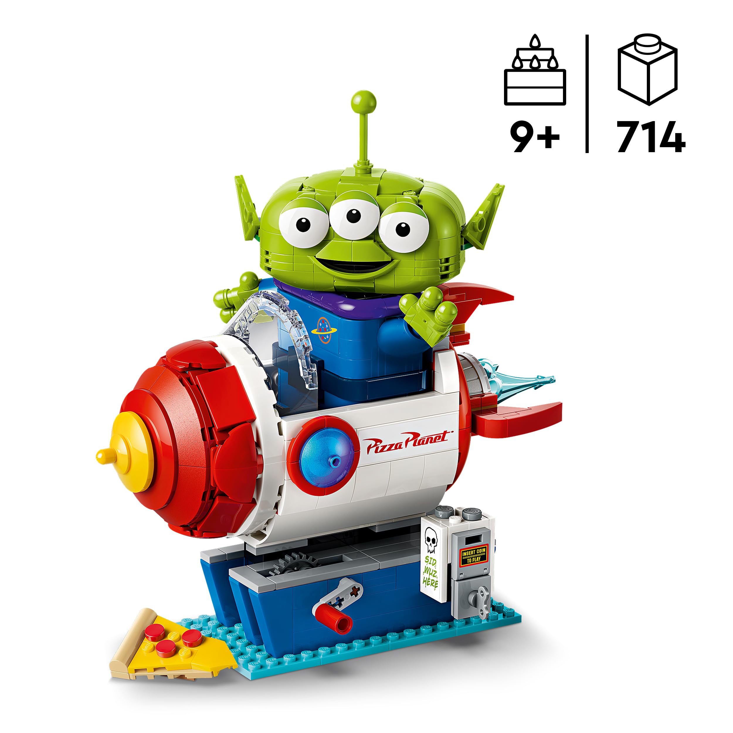 LEGO Disney Pixar Toy Story Alien with Pizza Planet Rocket Ride Building Set 43307 for Ages 9+ 2