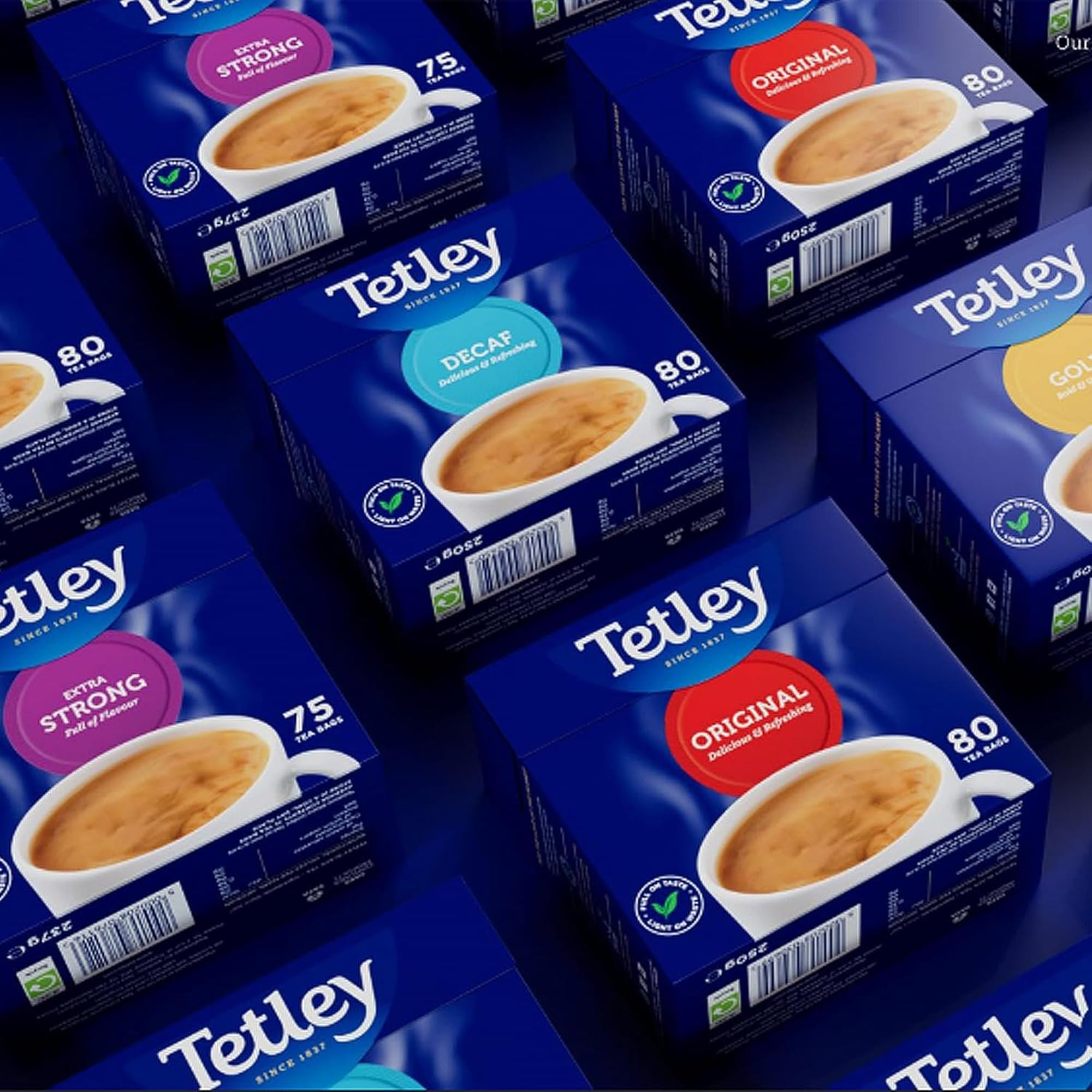 Tetley Original Decaf Black Tea Bags - Caffeine-Free, Rich Flavour | 160 Count, Single Pack 7
