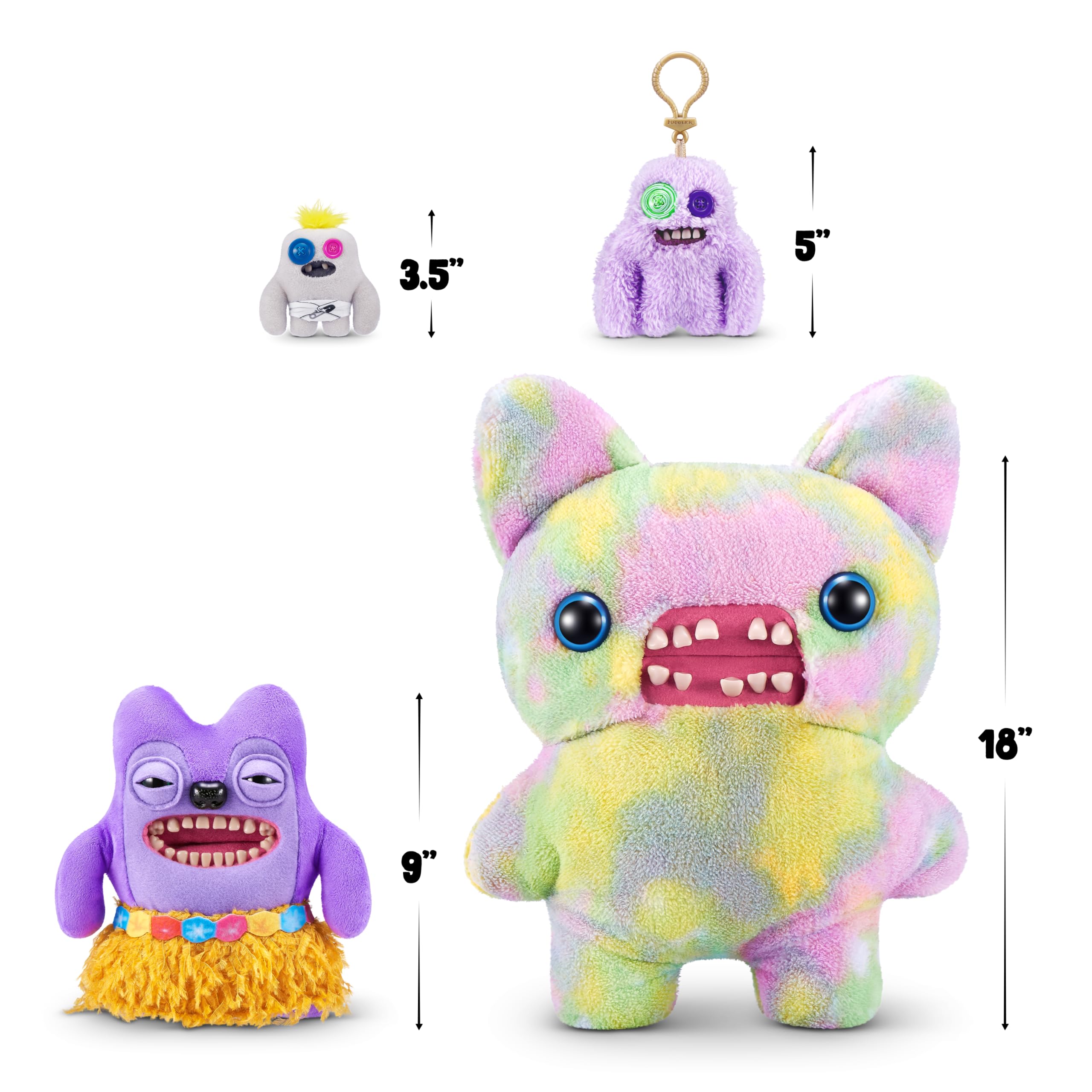 Fuggler Vacay Vibes - Funny Ugly Monster Plush Collectible Toy (Greedy Grinner - Purple) 3