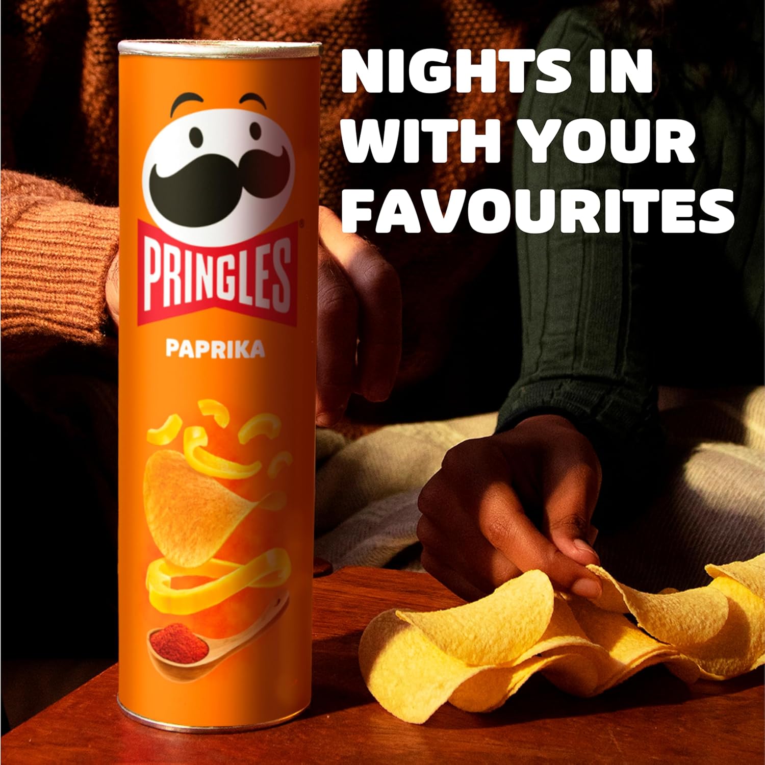 Pringles Paprika Crisps 185g 5