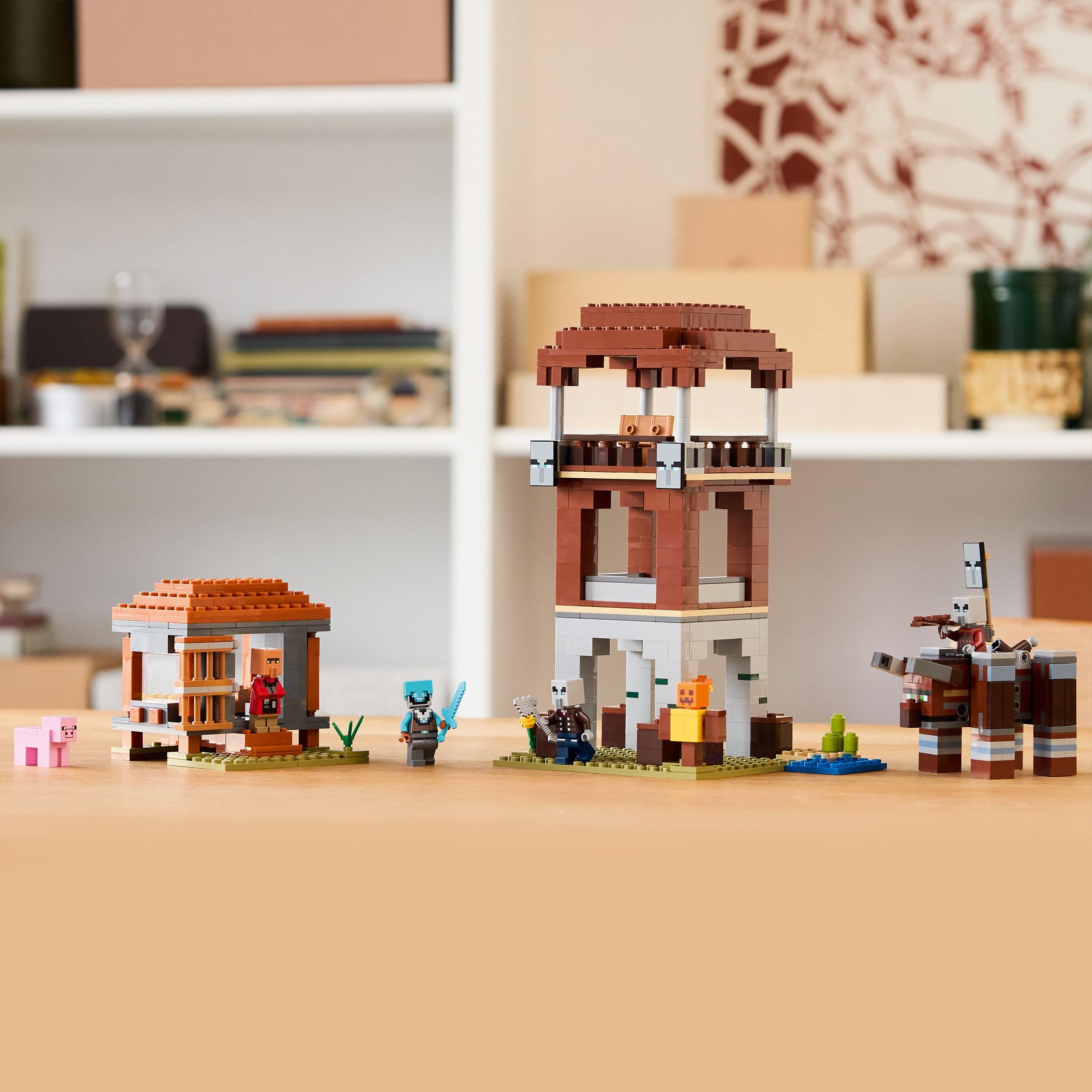 LEGO Minecraft The Pillager Outpost and Ravager Building Set | Model 21278 | Ages 9+ 6