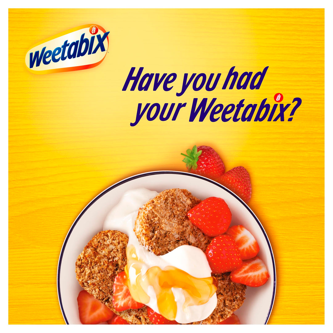 Weetabix - Breakfast Cereal Packed with Fibre, High in Vitamin D, Low in Sugar, 500g