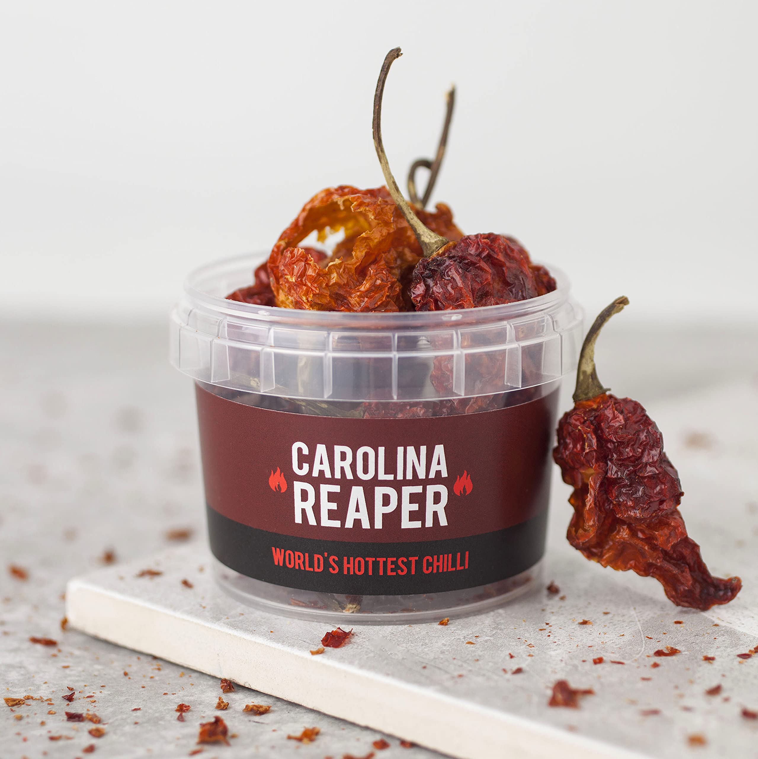 SPICE 'N' TICE Carolina Reaper Chilli Pot - World's Hottest Chilli | 10g Whole Pods 1