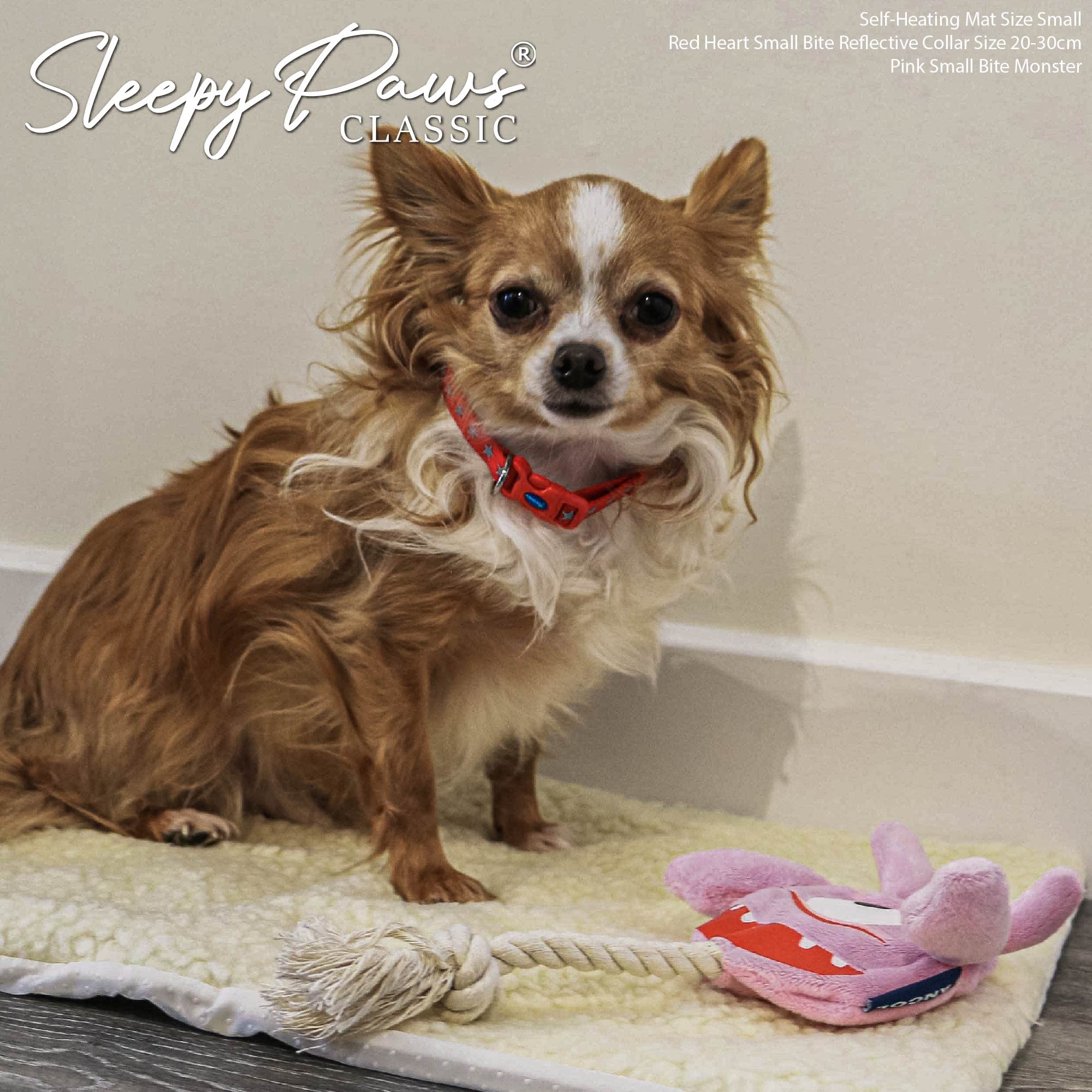 Ancol Sleepy Paws Self Heating Pet Pad Small 48x38cm Cream Rectangular Mat for Dogs and Cats