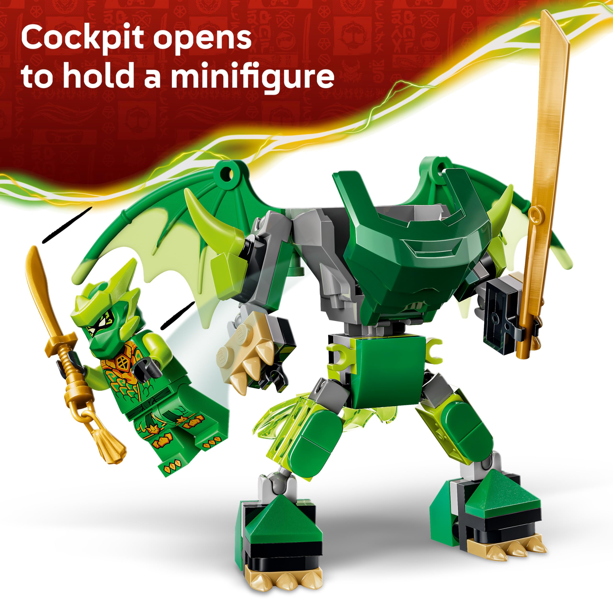 LEGO NINJAGO Lloyd's Dragon Mech Battle Pack 71862 Building Set for Ages 6+ 4