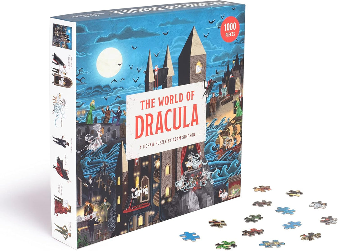 The World of Dracula Puzzle - 1,000-Piece Gothic Jigsaw by Adam Simpson