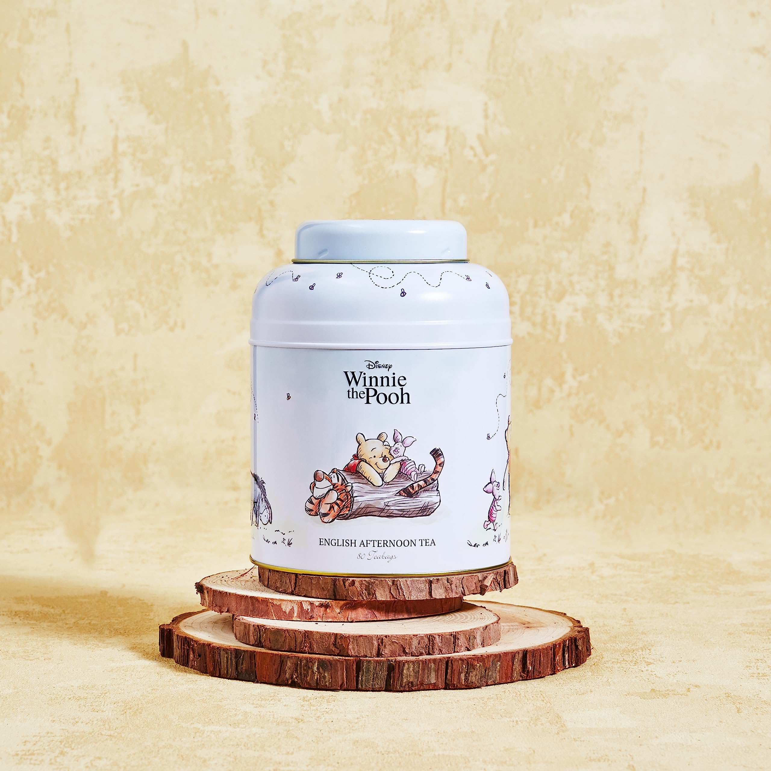 New English Teas Winnie the Pooh & Friends Tea Caddy with 80 English Breakfast Teabags 15