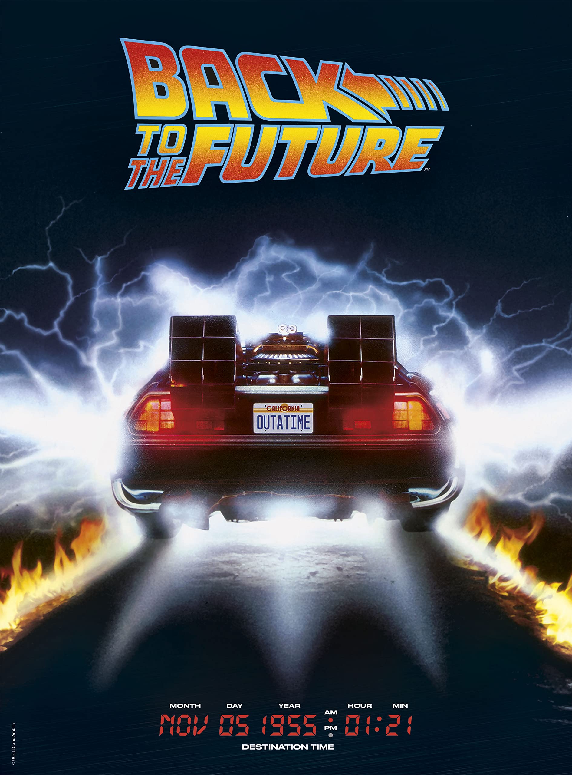 Clementoni Cult Movies Back to The Future Jigsaw Puzzle - 500 Pieces | Glow in the Dark