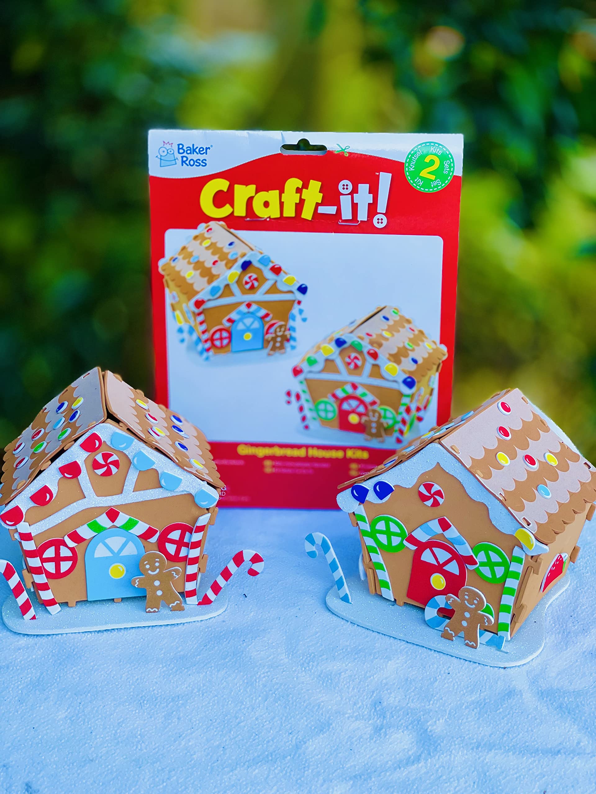 Baker Ross Gingerbread House Craft Kit - Christmas Arts & Crafts for Kids 15