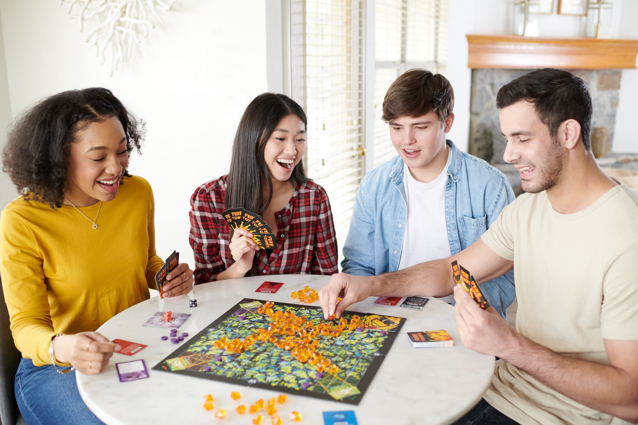 Goliath Games Fire Tower: Fight Fire with Fire Strategy Board Game 5