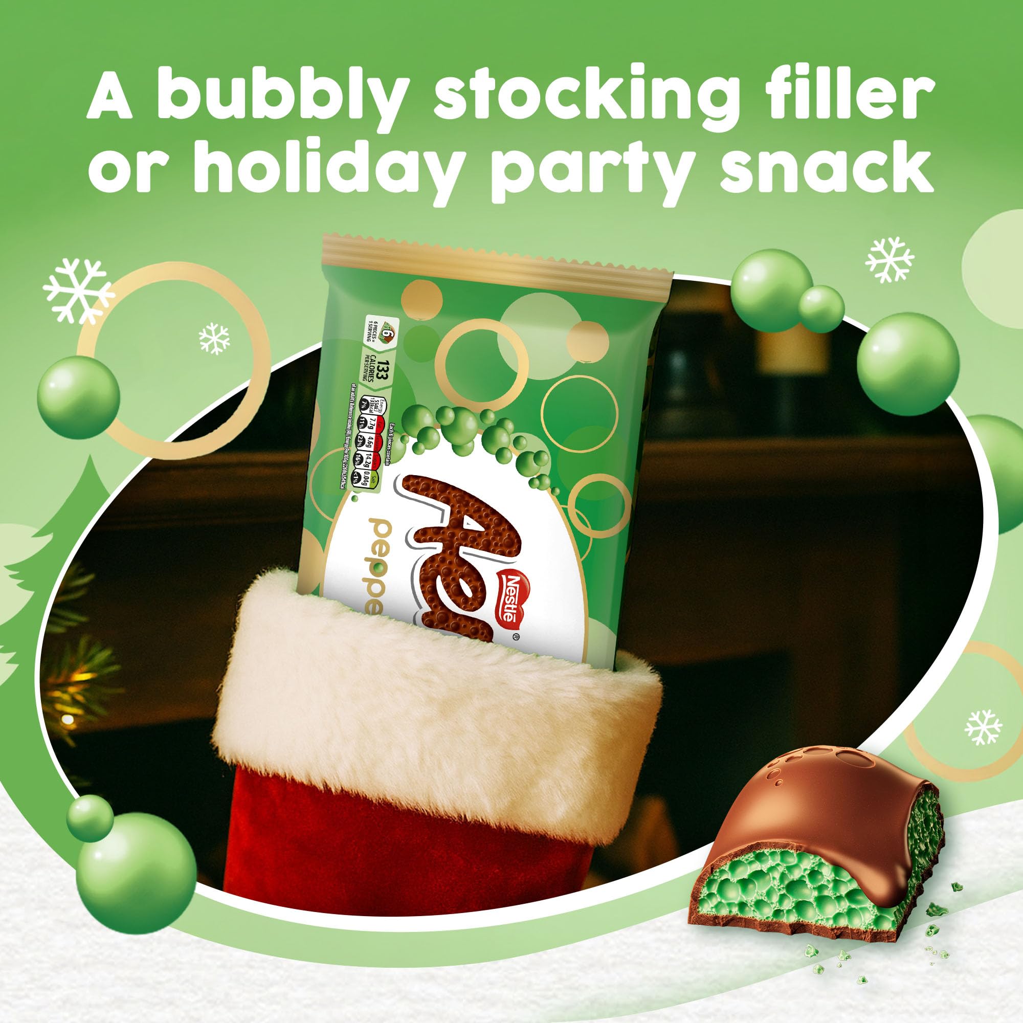 Aero Peppermint Gifting Block – 295g Bubbly Milk Chocolate with Refreshing Peppermint 10