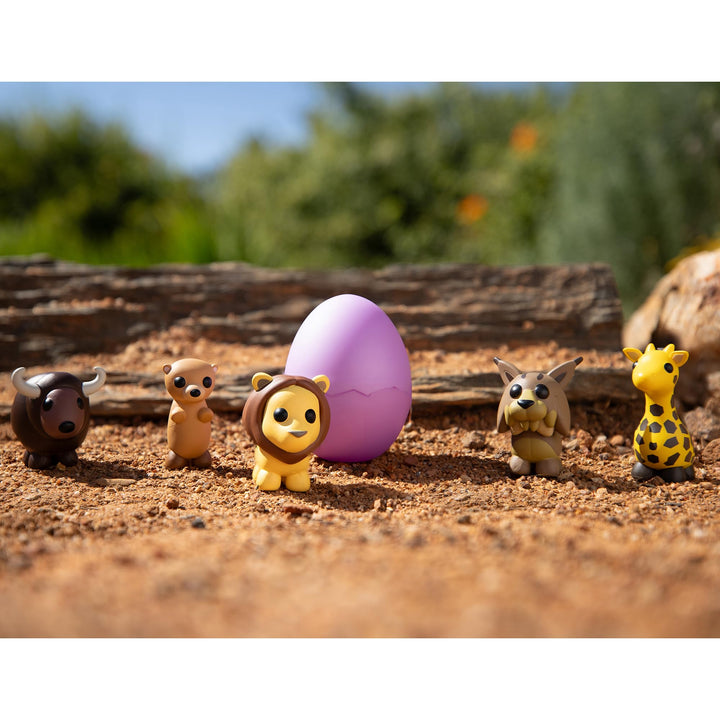 Adopt Me! Animal Life Multipack - Hidden Mystery Pet with Virtual Code, 6 Collectible Figures for Kids 6+