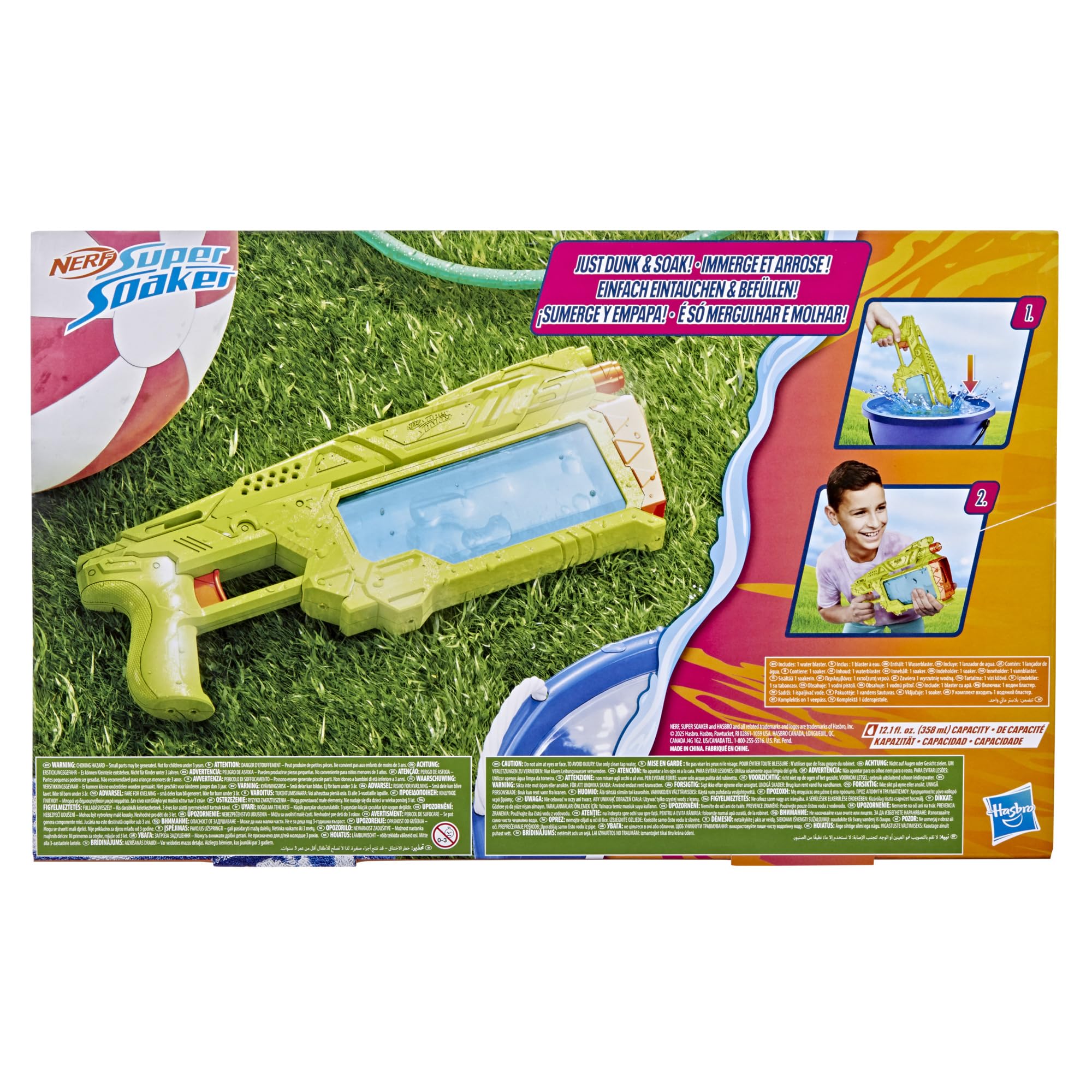 Super Soaker Dunk-Fill+ Water Blaster - Instant Fill Tank | 358ml Capacity | Ages 6+ 4