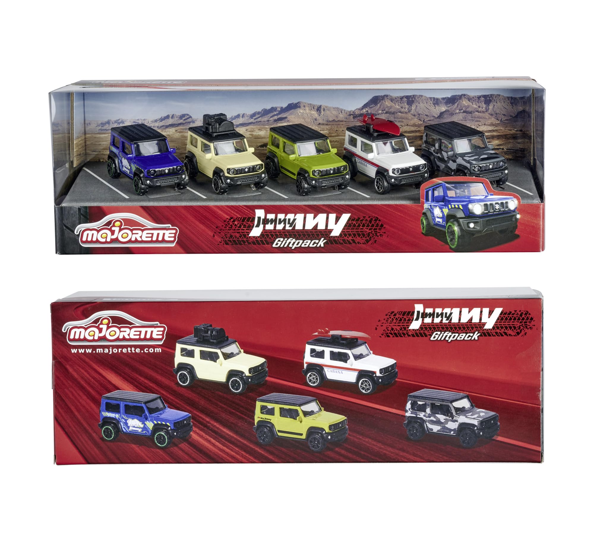Majorette Suzuki Jimny 5er-Pack SUV-Spielzeugautos aus Metall – Geschenkset zum Sammeln für Kinder ab 3 Jahren 7
