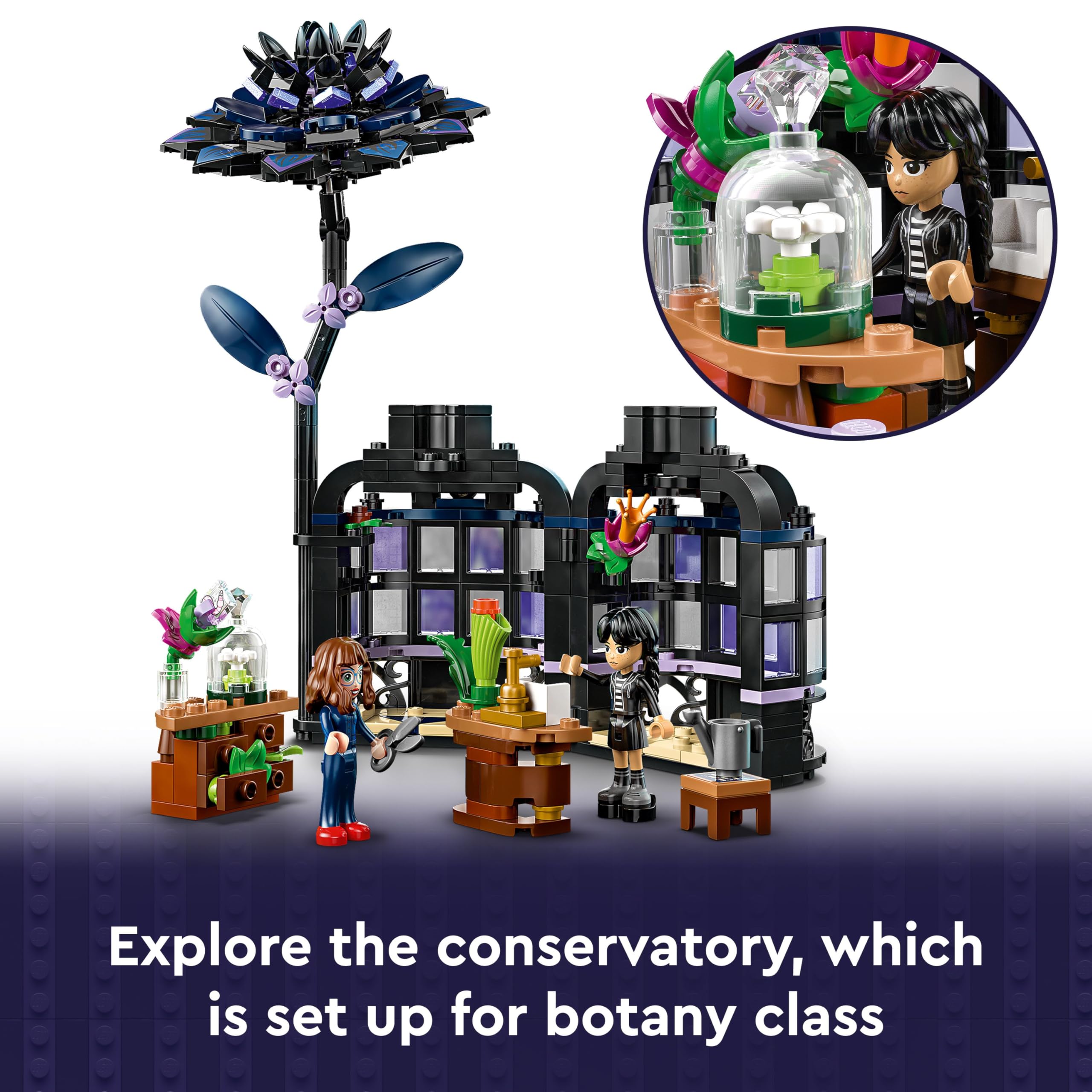 LEGO Wednesday Black Dahlia Flower Toy - Buildable Play and Display Set for 9+ 3