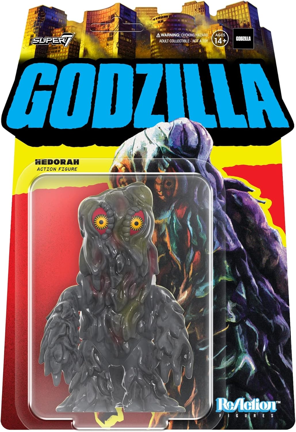 SUPER7 Toho ReAction Godzilla Series - Hedorah 3.75" Articulated Action Figure (RE-TOHOW02-HED-01)