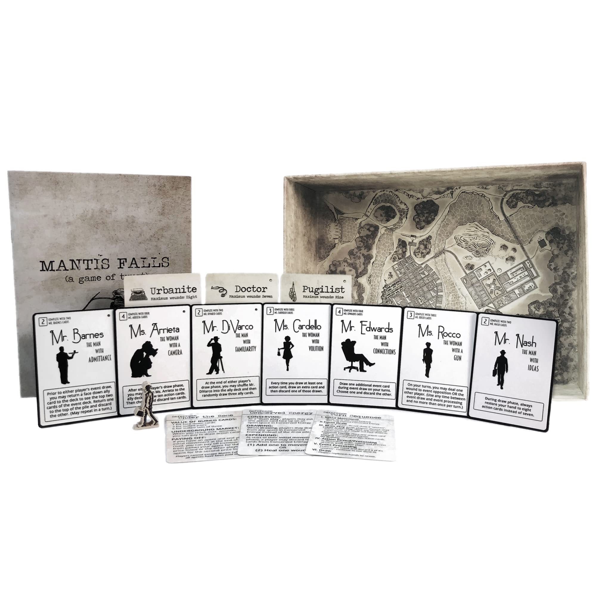 Distant Rabbit Games Mantis Falls Hidden Traitor Strategy Board Game for 2-3 Players 8
