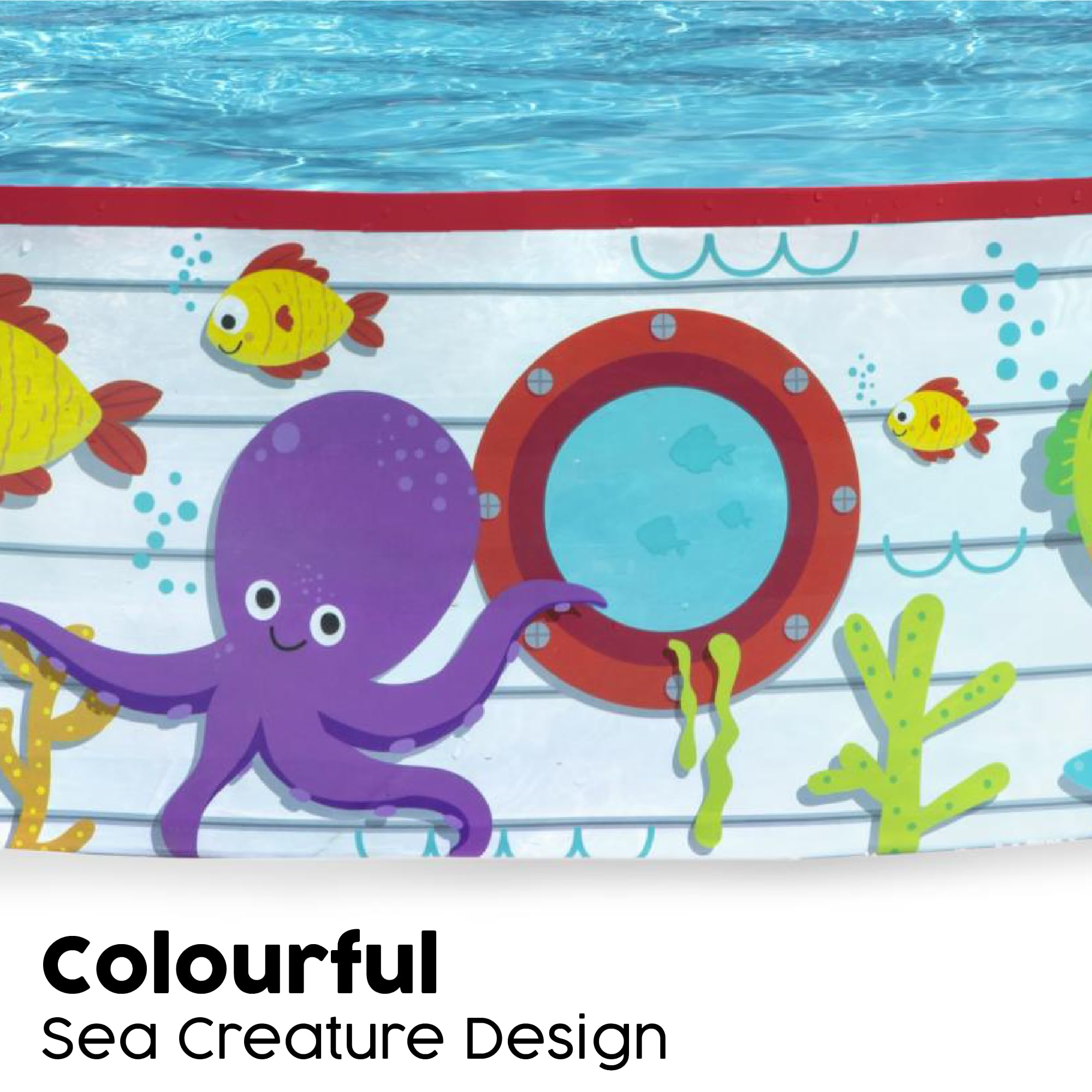 Bestway 55029 Fill N Fun Kids Garden Paddling Pool with Fish Print | 1.52m x 25cm | 435L 3