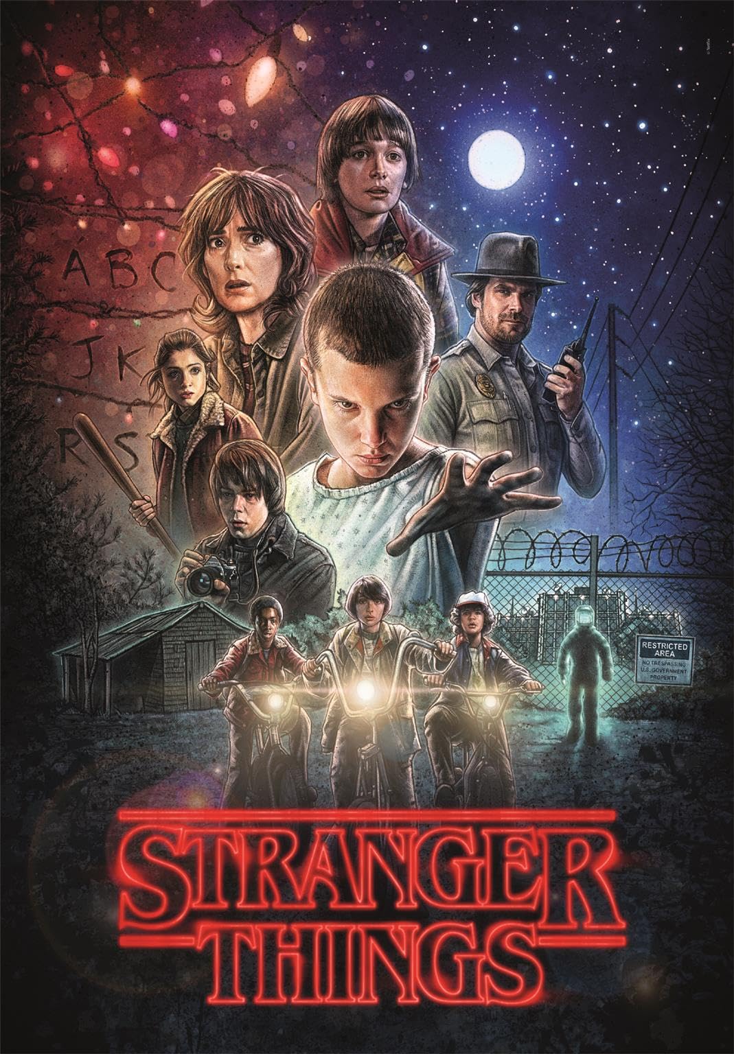 Clementoni Stranger Things Jigsaw Puzzle - 1000 Pieces, 70 x 50 cm, Ages 14-99