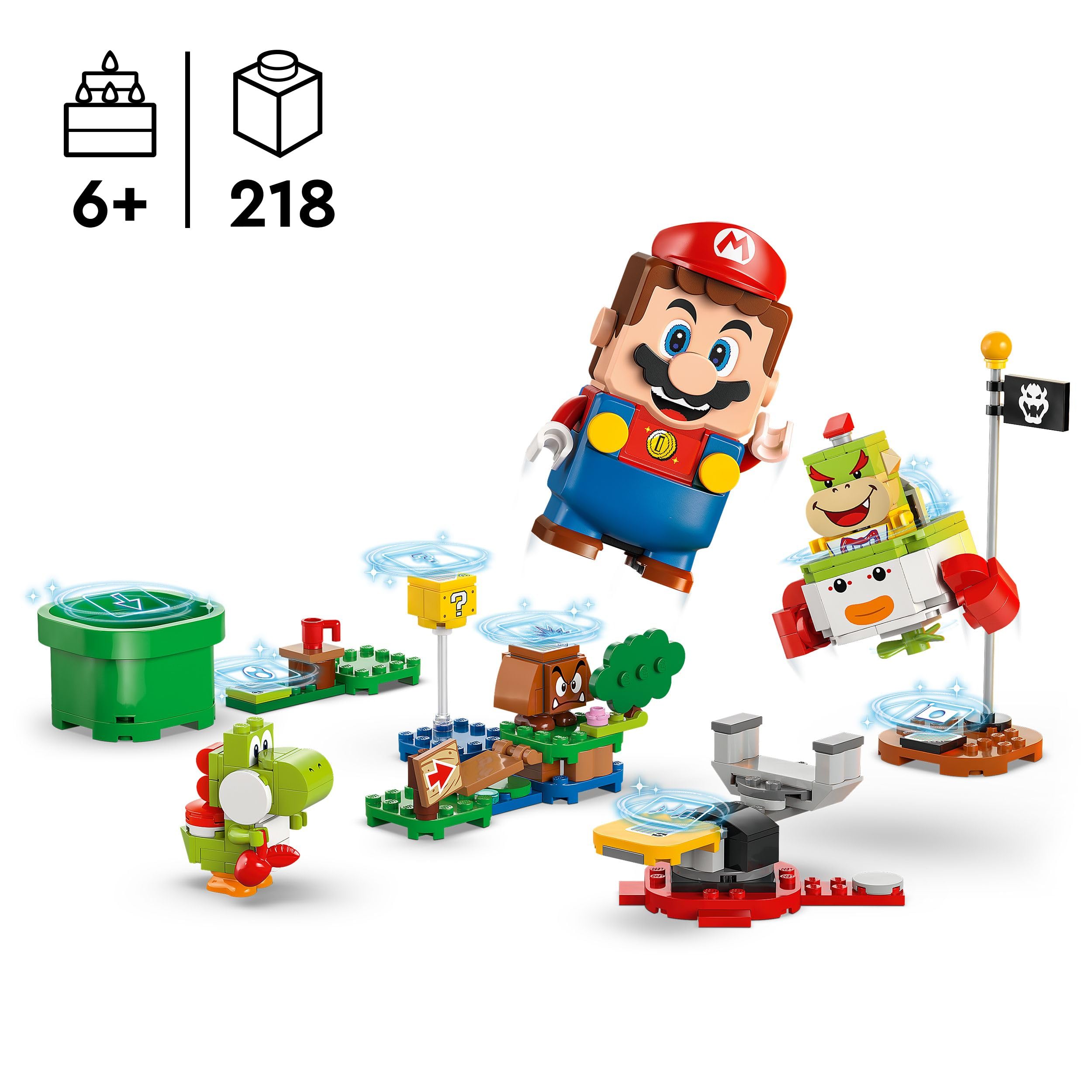 LEGO Super Mario Adventures with Interactive Mario, Bowser Jr.’s Clown Car Building Set 71439 3