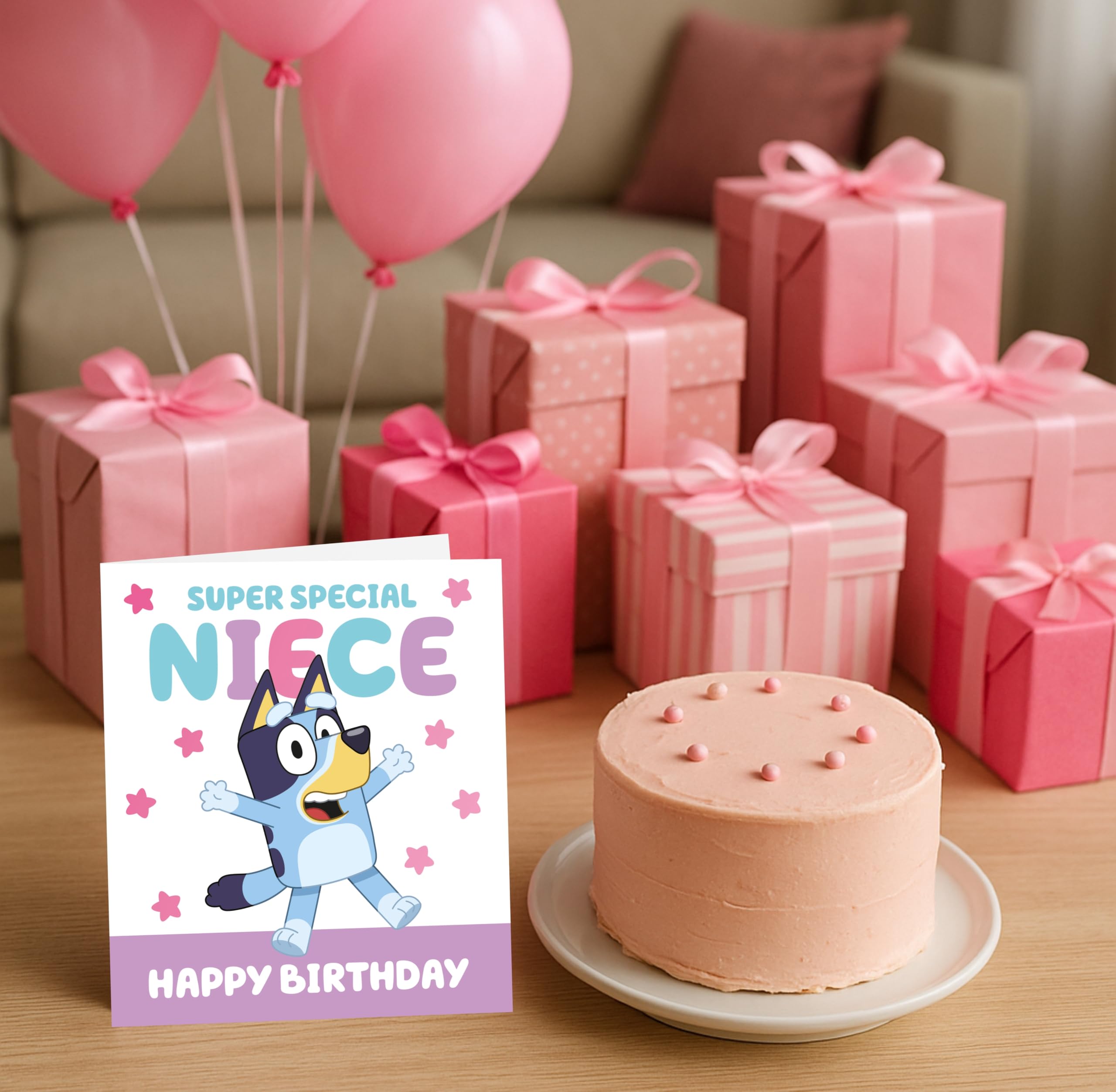 Danilo Promotions LTD Bluey Birthday Card for Niece | Kids Character Theme Greeting Card | BL070 2