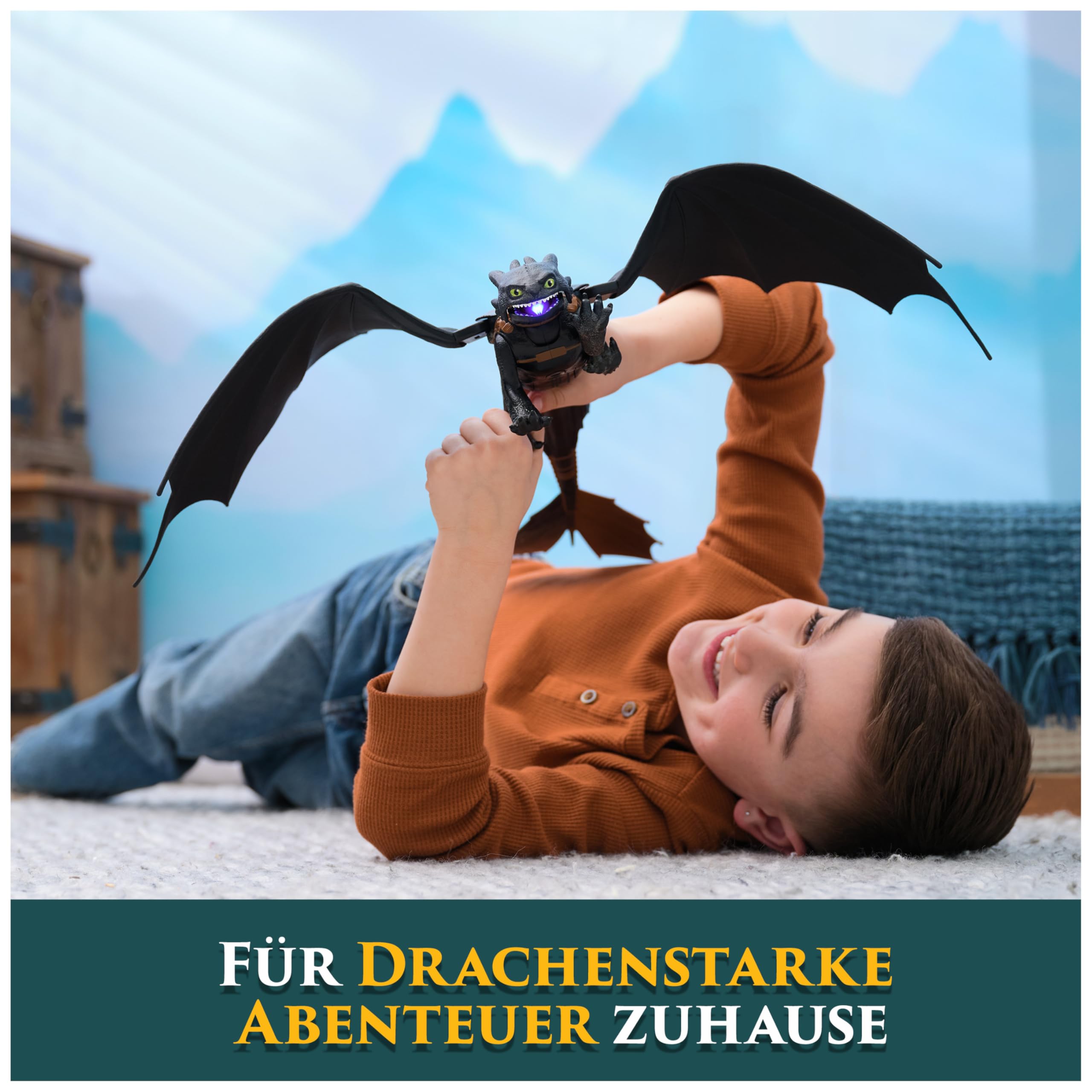 Dreamworks Dragons Ultimate Plasma Blast Toothless - Light-Up Action Figure for Kids 4+ 6