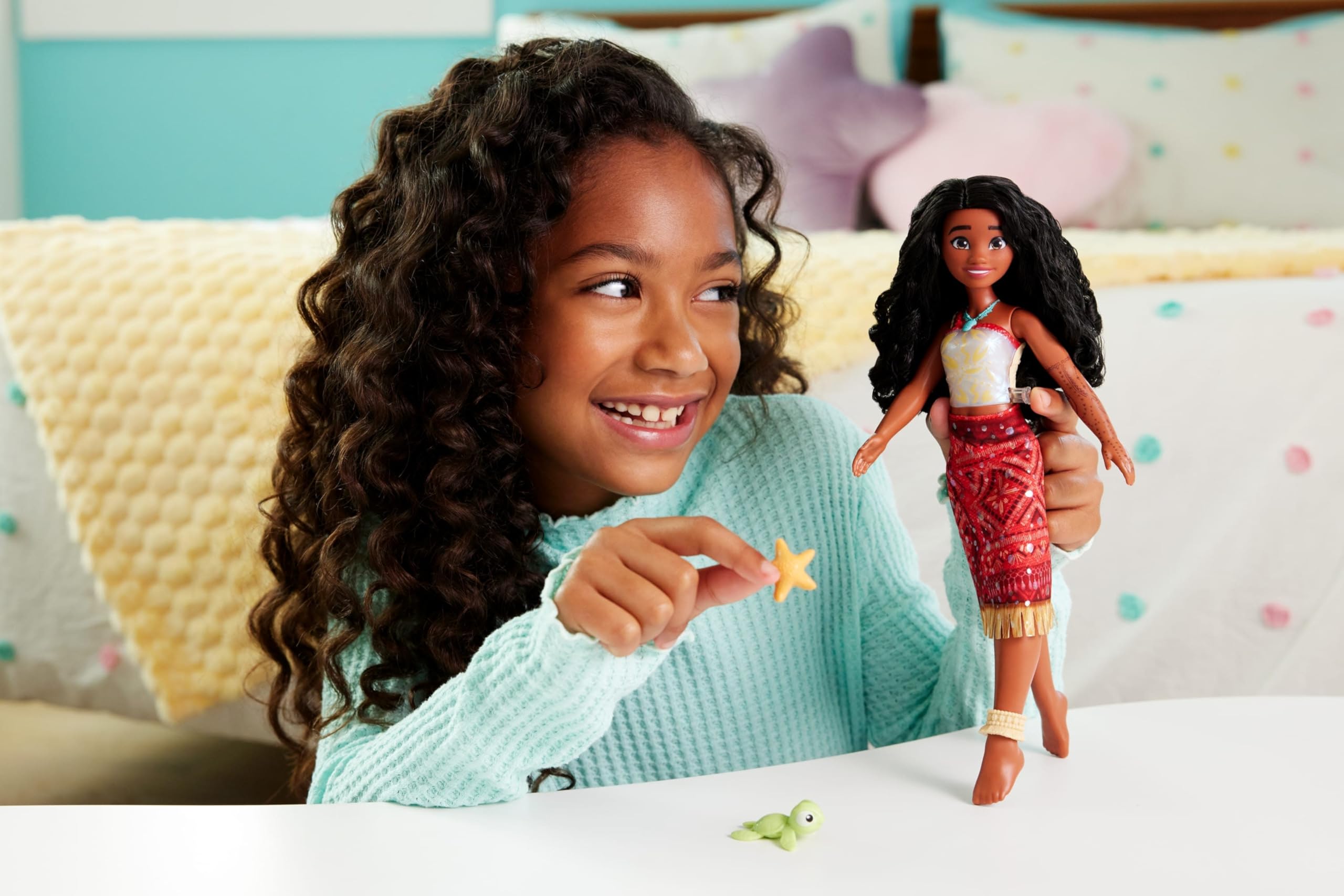Swimming Tautai Moana Fashion Doll - Color-Change Bodice & Kicking Legs, Inspired by Disney Moana 2, Ages 3+ 8