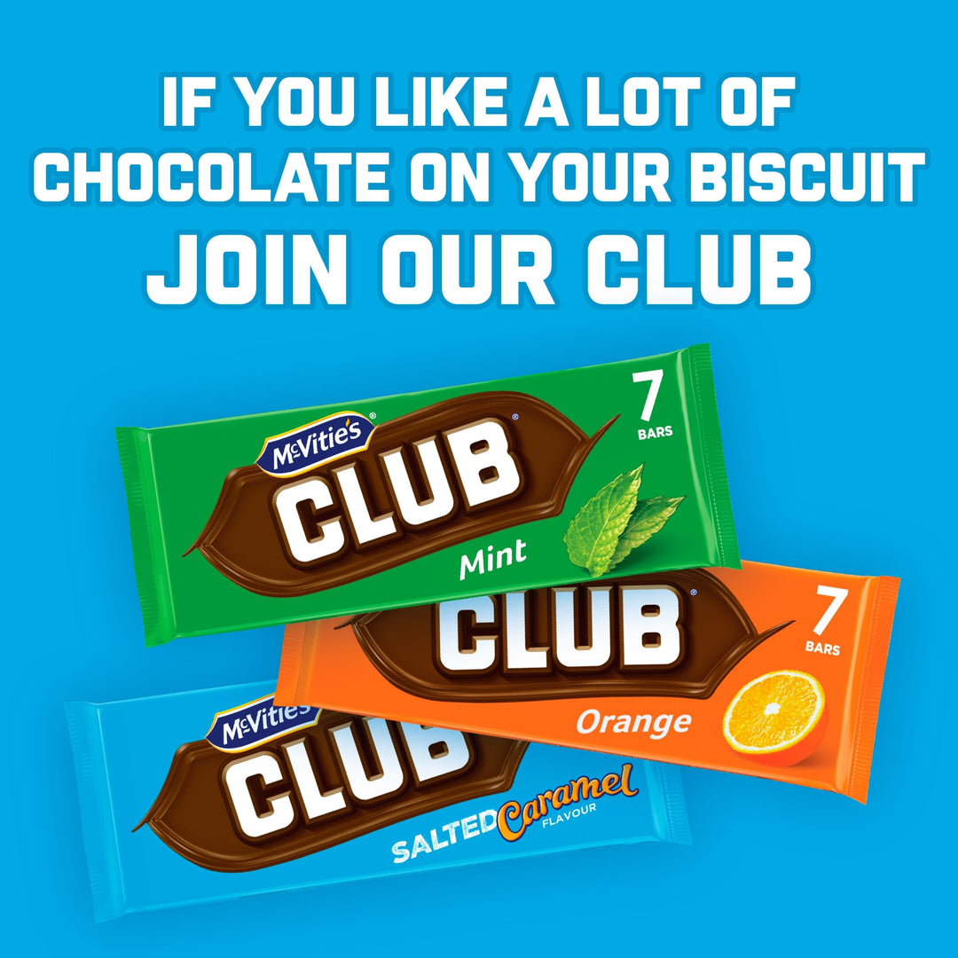 McVitie's Club Salted Caramel Biscuit Bars 7x23g