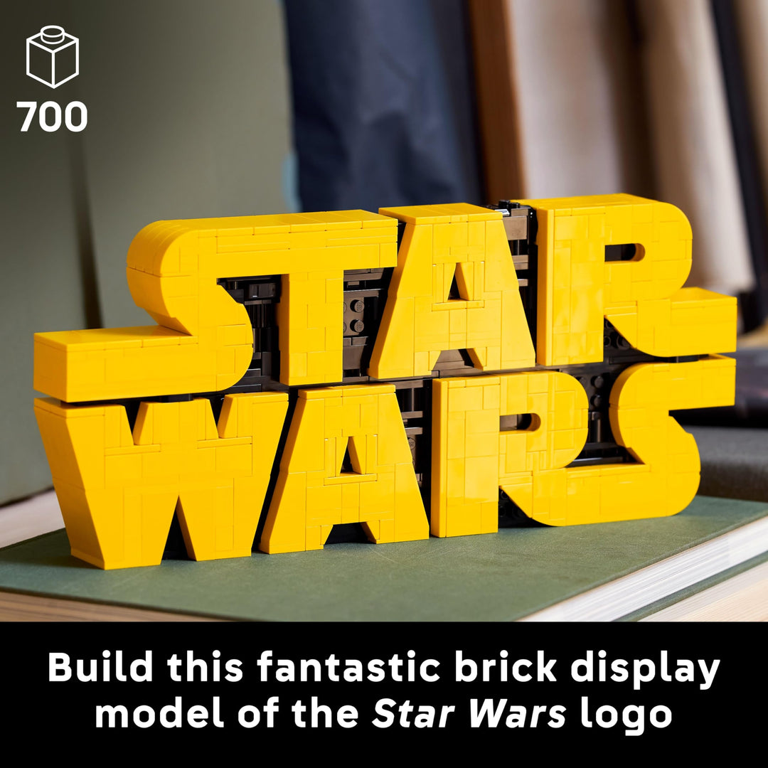 LEGO Star Wars 75407 Brick-Built Star Wars Logo - Collectible Building Set for Adults