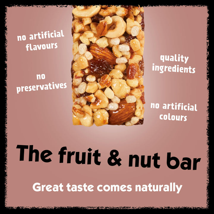 Eat Natural Hazelnut & Date with Peanuts & Almonds Fruit & Nut Bars 12 x 40g